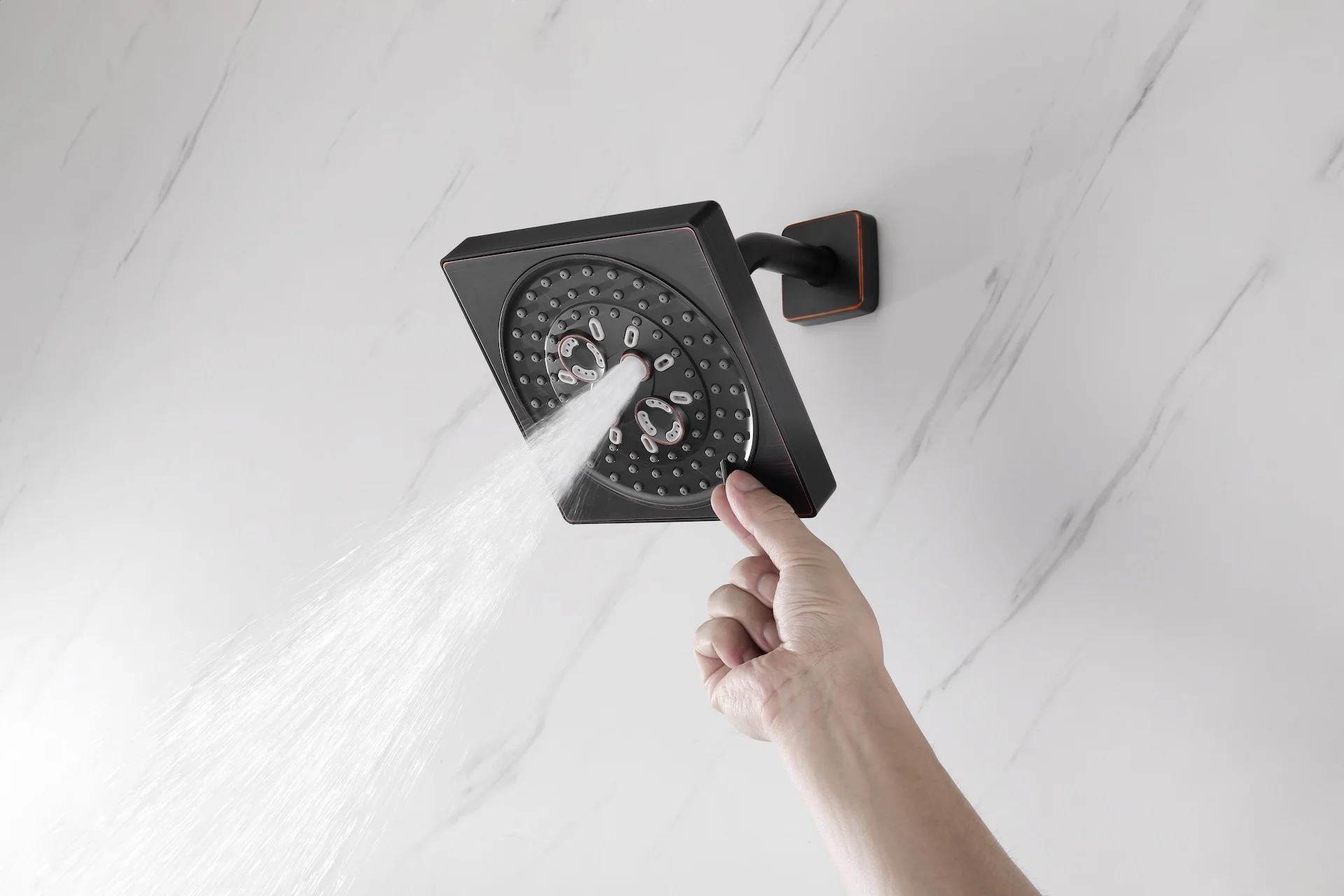 4-Way Thermostatic Faucet with Dual Regular Heads and Dual Handle wands - Image 31