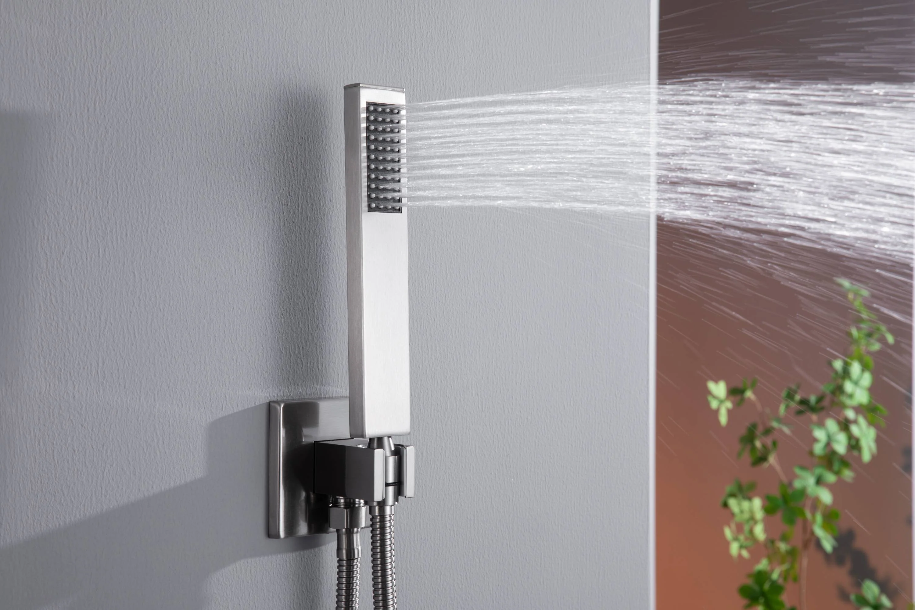 12" or 16" Ceiling Mount Rain Head with 4-Way Thermostatic Faucet and 4" Body Jet - Image 7