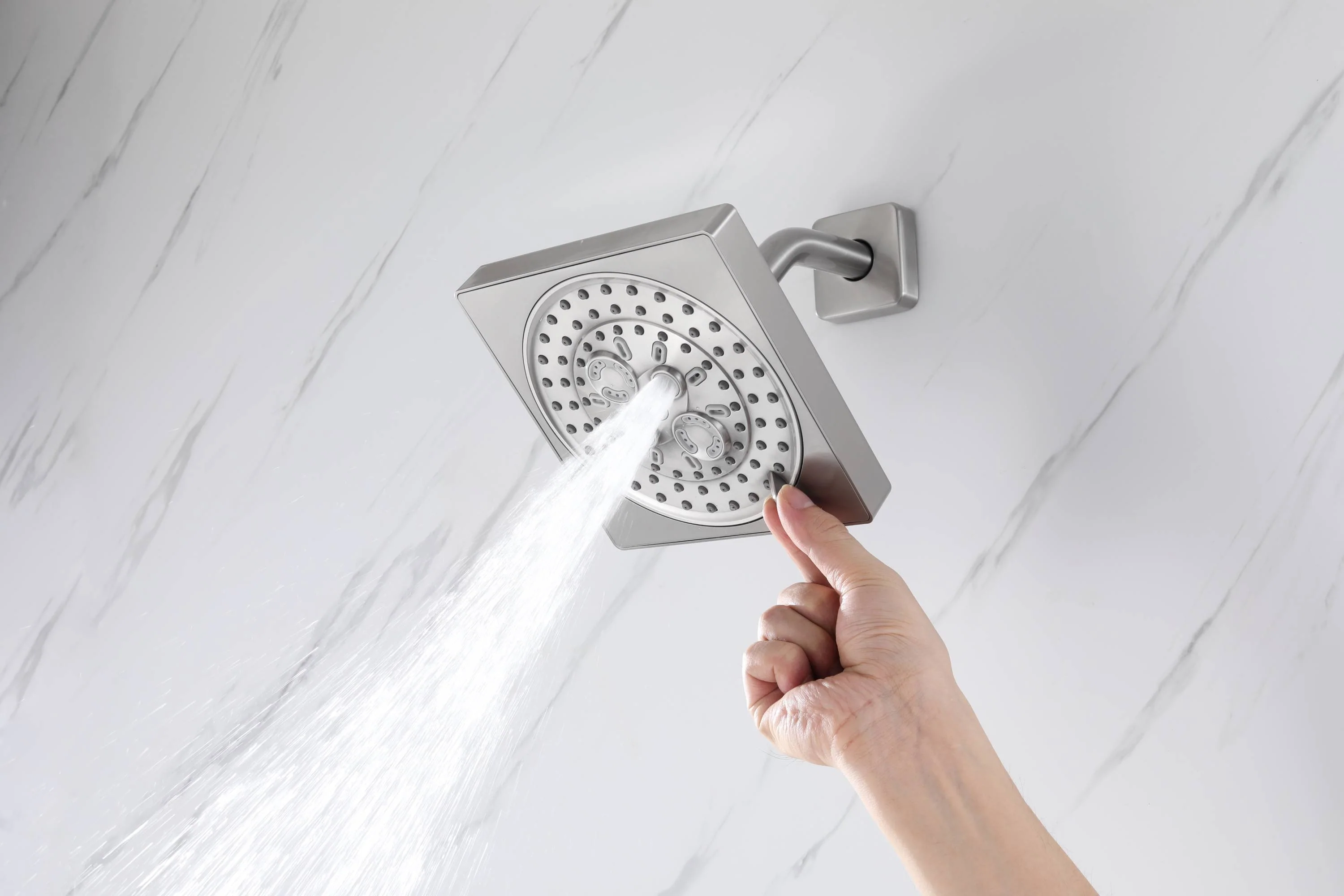 12" or "16" Rainfall Head 3-Way Thermostatic Shower Faucet with Regular Head - Image 41