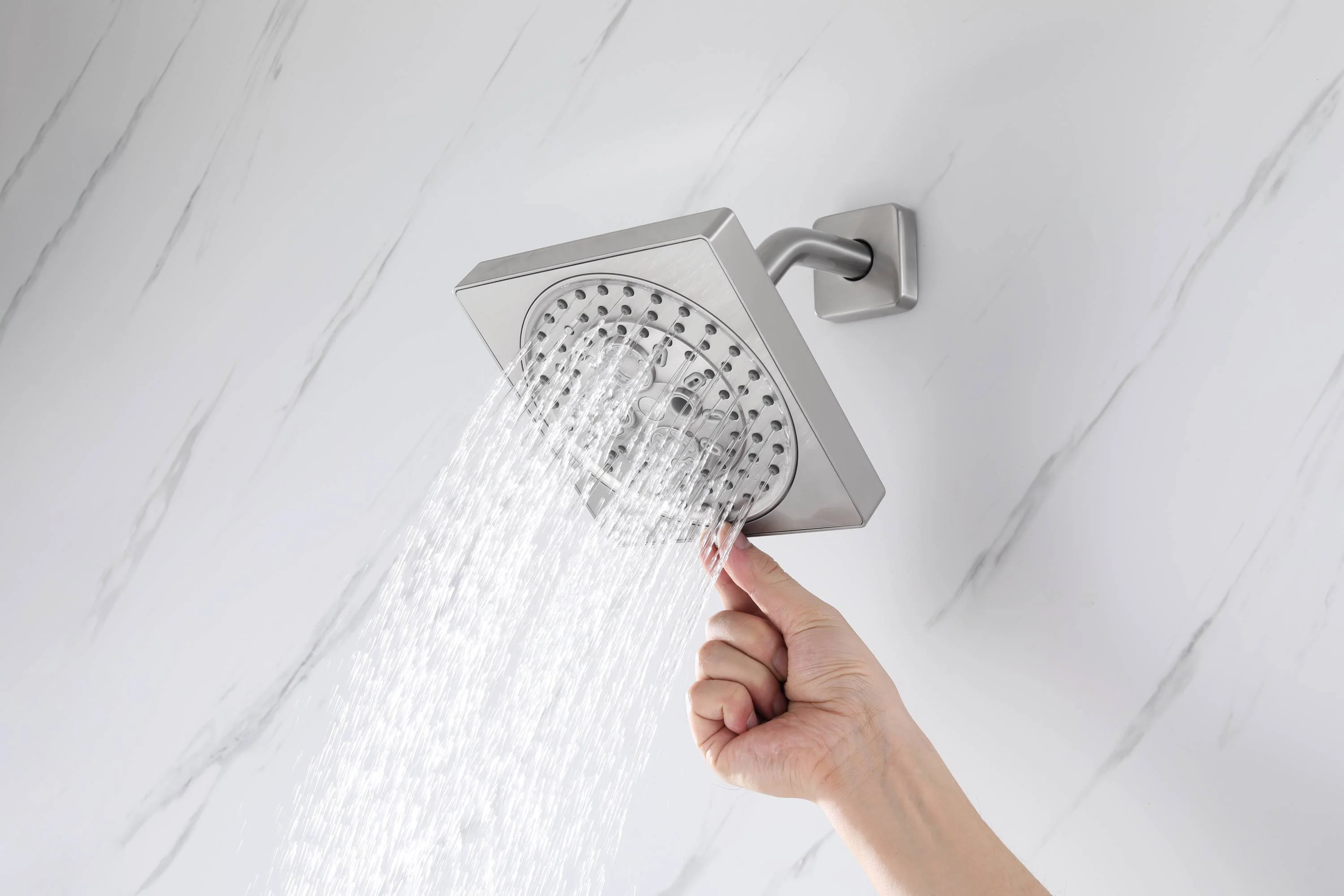 12" or "16" Rainfall Head 3-Way Thermostatic Shower Faucet with Regular Head - Image 44