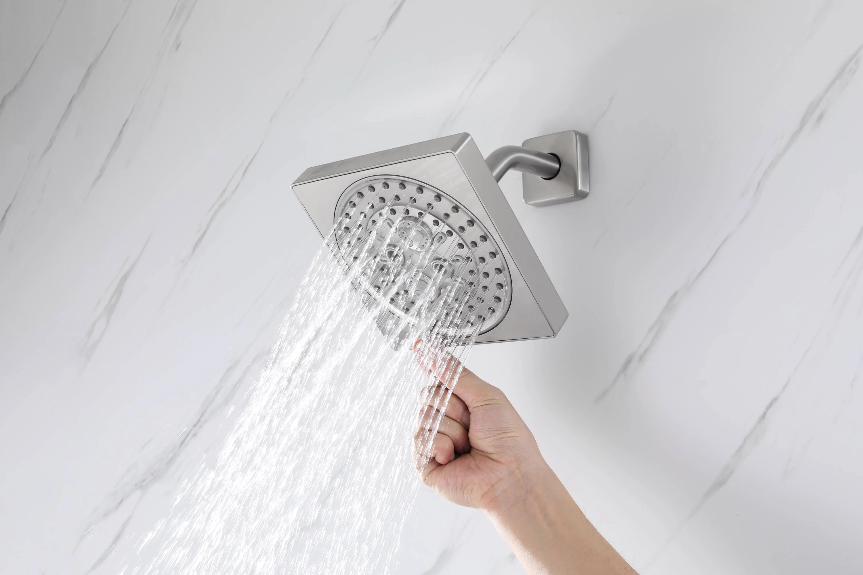 12" or "16" Rainfall Head 3-Way Thermostatic Shower Faucet with Regular Head - Image 46