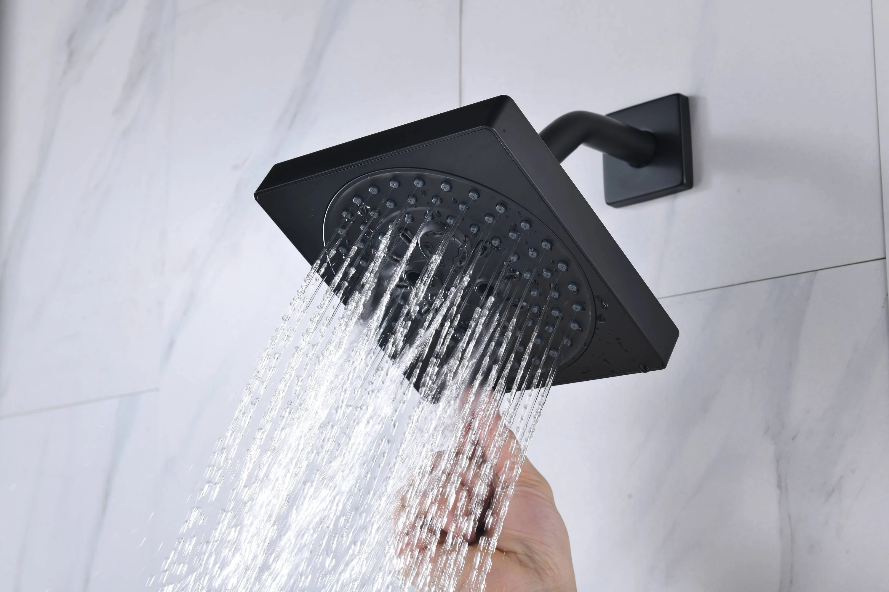 12" or "16" Rainfall Head 3-Way Thermostatic Shower Faucet with Regular Head - Image 11
