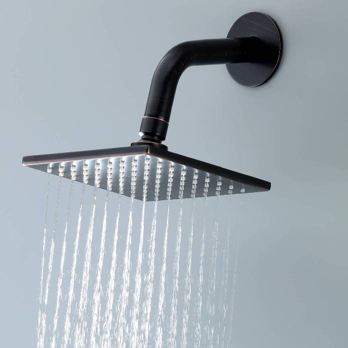 20-Inch Oil Rubbed Bronze Ceiling-Mounted Rainfall Shower Faucet with 3-Way Thermostat - Includes 6'' Regular Head and Handle Wand - Image 8