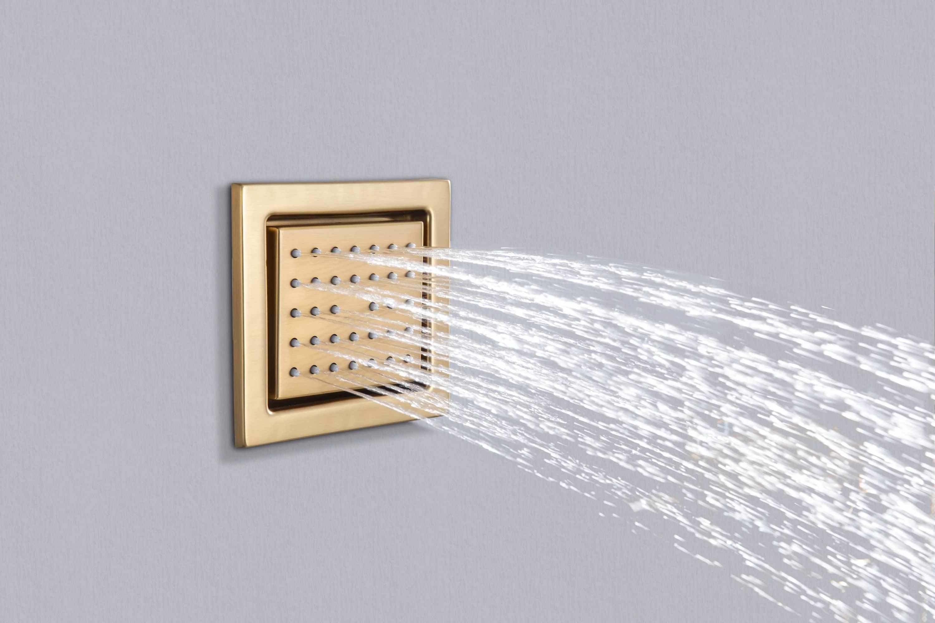 16" or 20" Flush Mount LED Rain Head Shower System with Dual Handle Wands and 3 Body Jets - Image 32