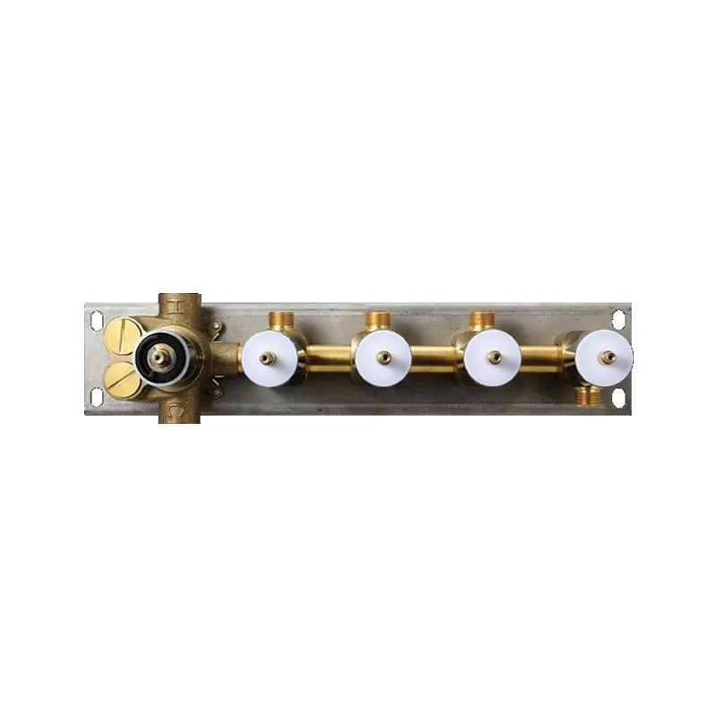 16" LED Chrome 4-Way Thermostatic Shower Faucet with 4"  or 2'' Body Jet - Image 5