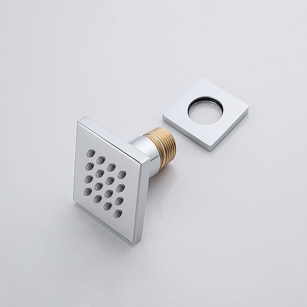 Rain Shower Set Sprayer Chrome Ceiling Mount 3 way touch digital valve with 6 body jets - Image 6