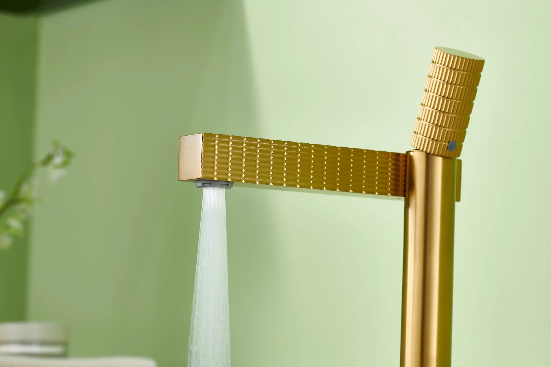 Brushed gold or Brushed Nickel or Matte Black Or Rose Gold single handle brass bathroom faucet with pop up drain - Image 7