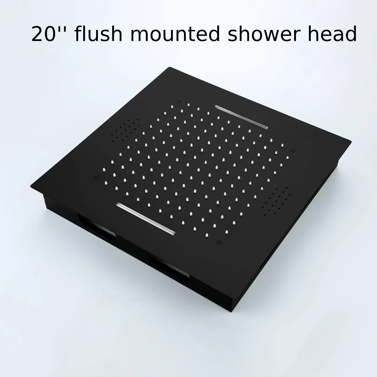 20'' Or 24'' Matte Black 4-Way Thermostatic Shower Faucet with Body Jets - Image 10