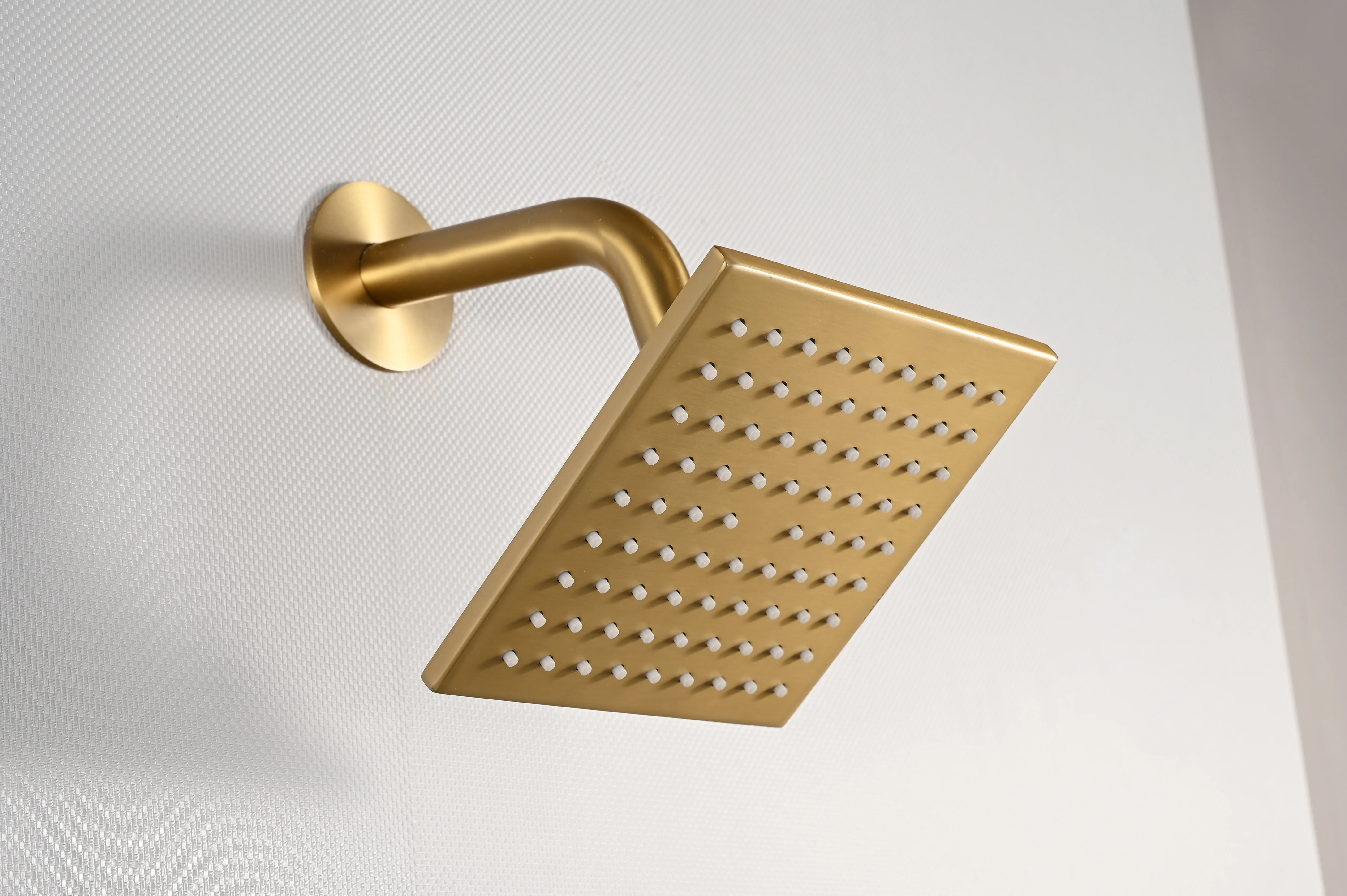 20 inch ceiling or flush mount Brushed gold 3 way thermostatic shower faucet with high pressure 6 '' head and handle sprayer - Image 17