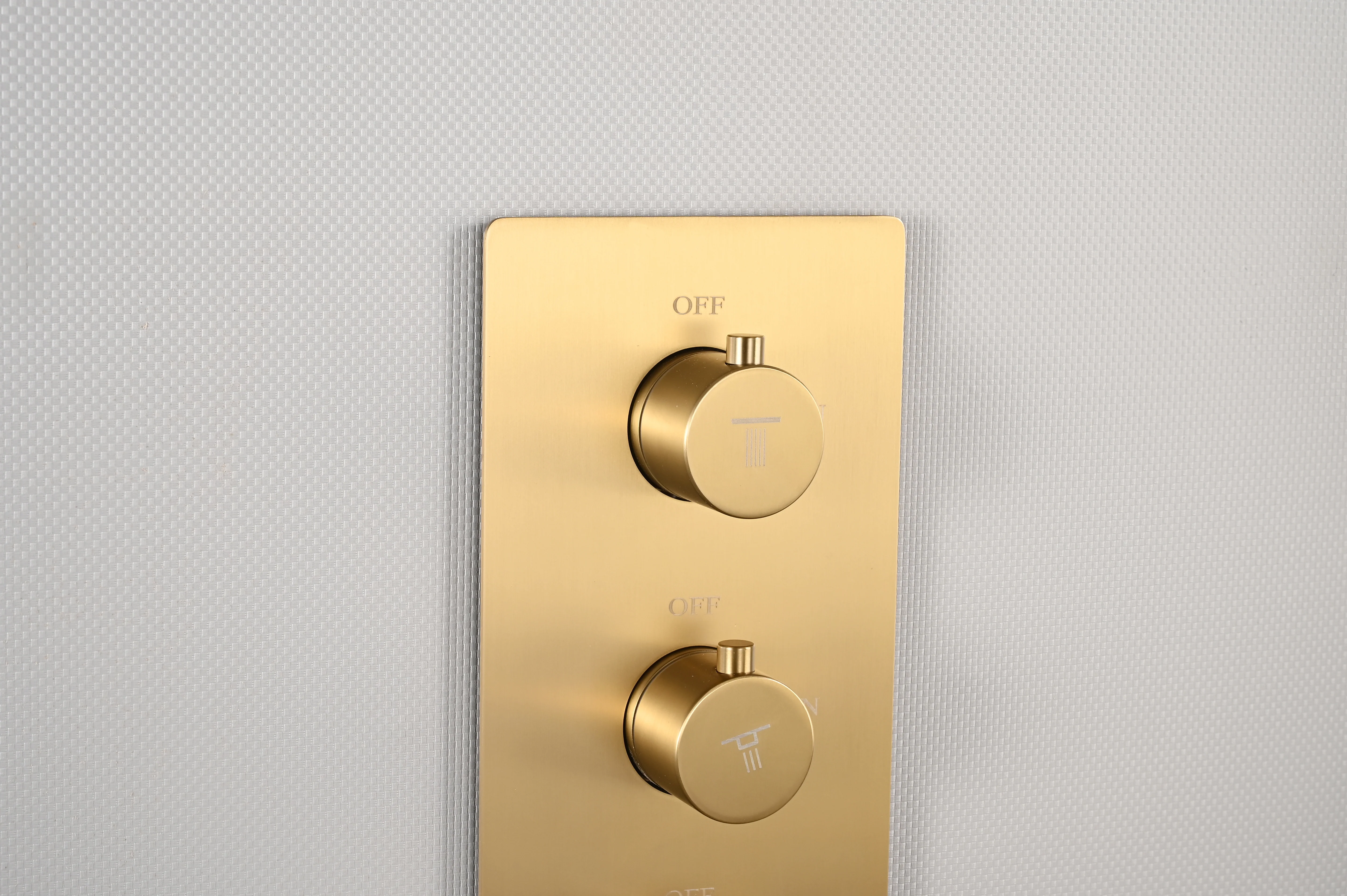 20 inch ceiling or flush mount Brushed gold 3 way thermostatic shower faucet with high pressure 6 '' head and handle sprayer - Image 26