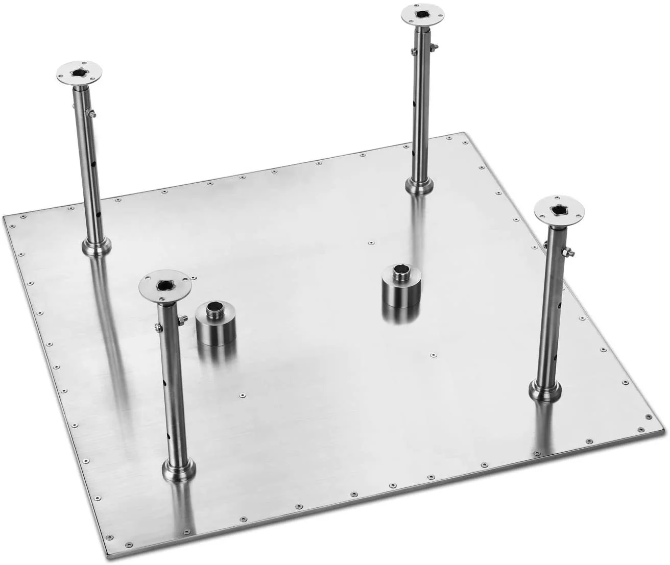20" or 24" Chrome Ceiling Mounted Rainfall Shower Faucet with 3-Way Touch Panel - Image 9