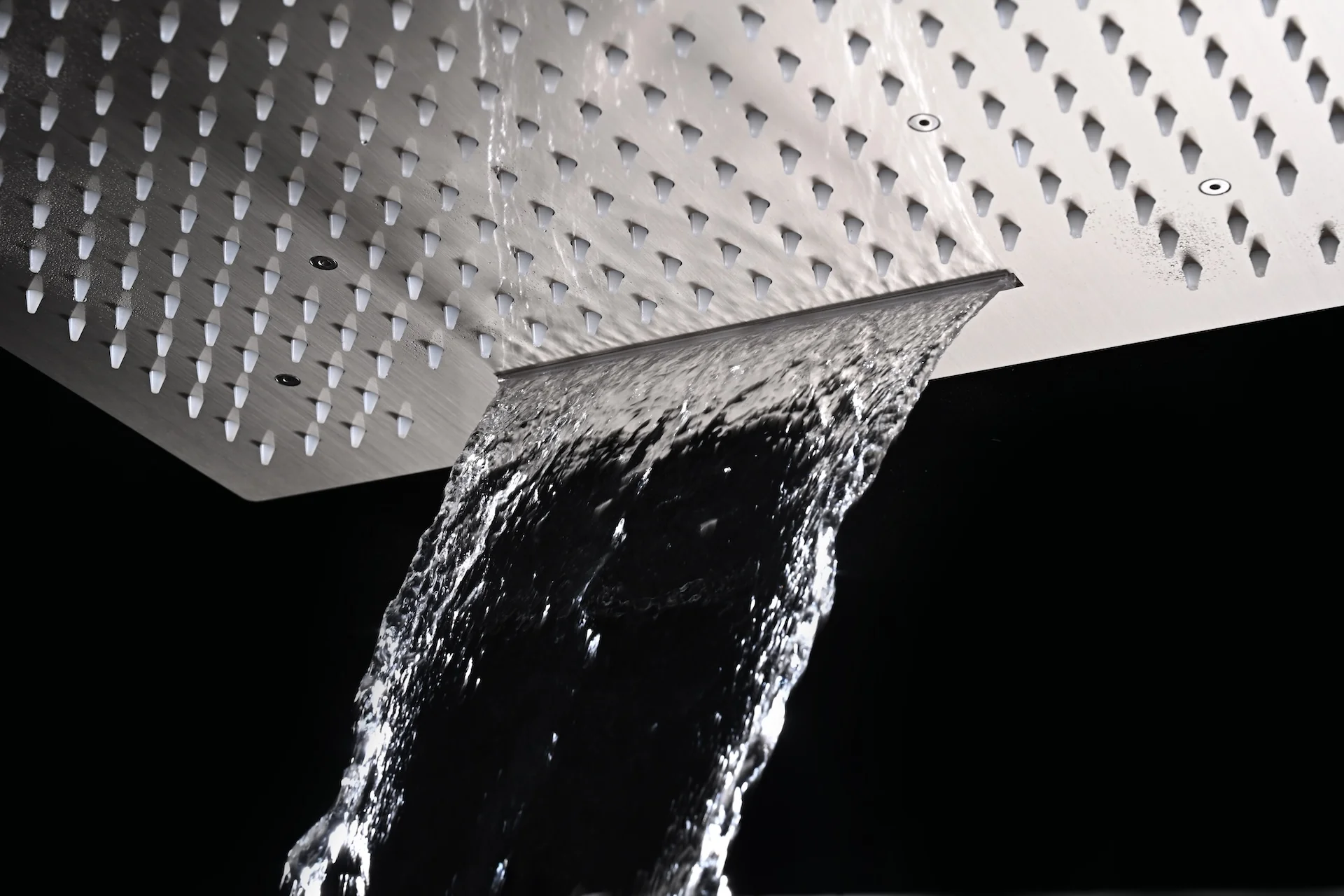 24 inch flush mount rainfall waterfall two function shower head - Image 7
