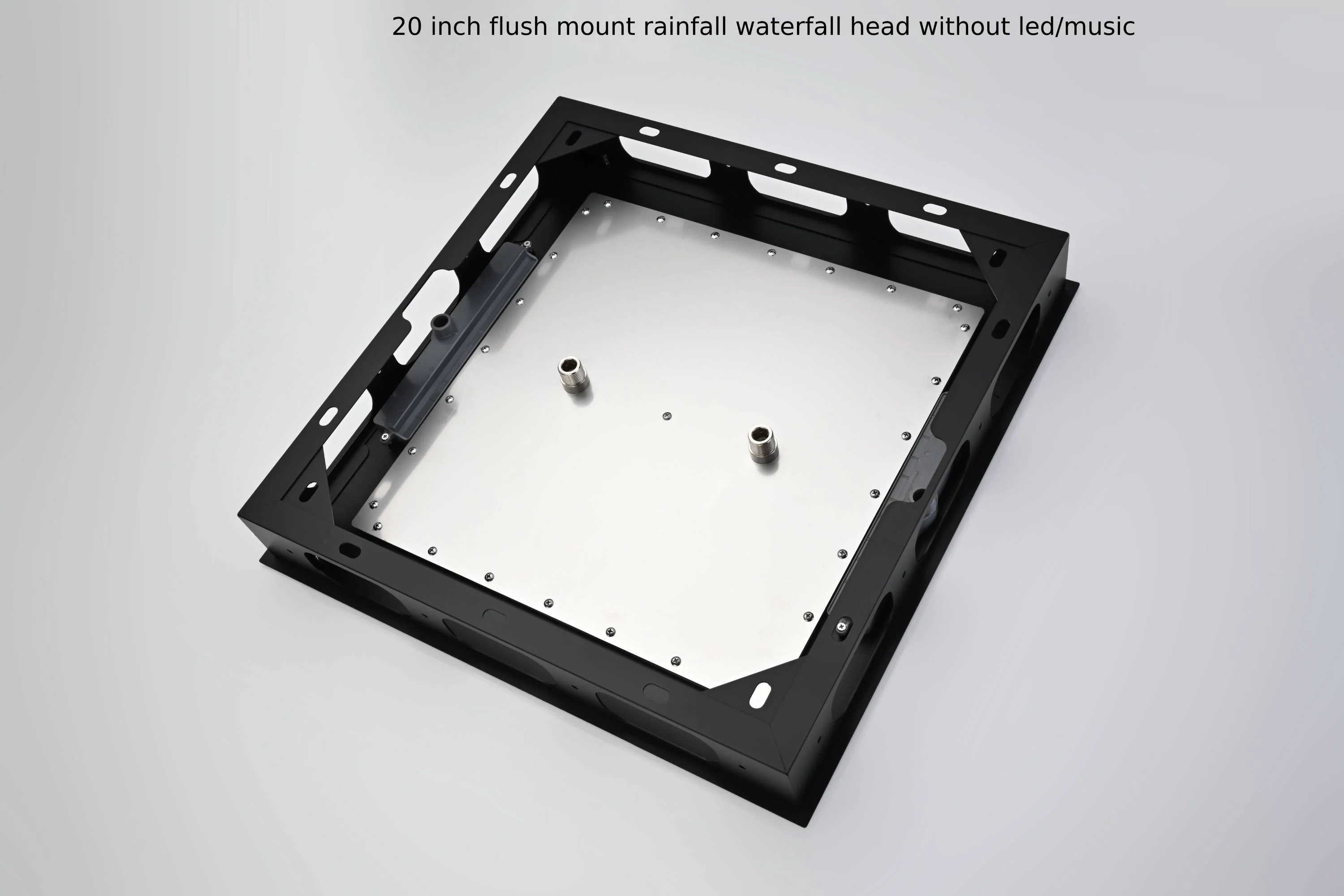 20 inch flush mount rainfall waterfall shower head with 4 way digital display valve and 4 inch body jets - Image 25