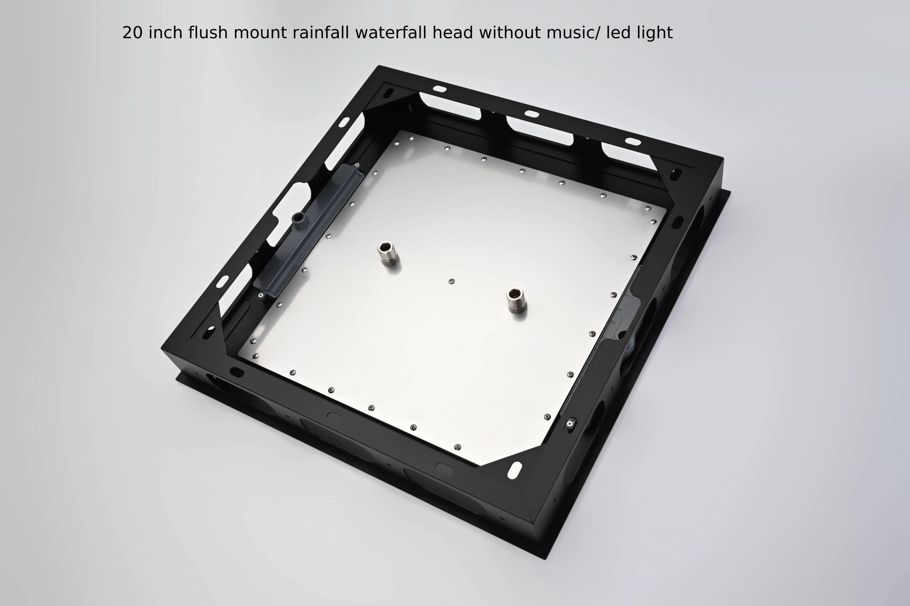 20 inch flush mount rainfall waterfall shower head with 4 way digital display valve and 4 inch body jets - Image 4