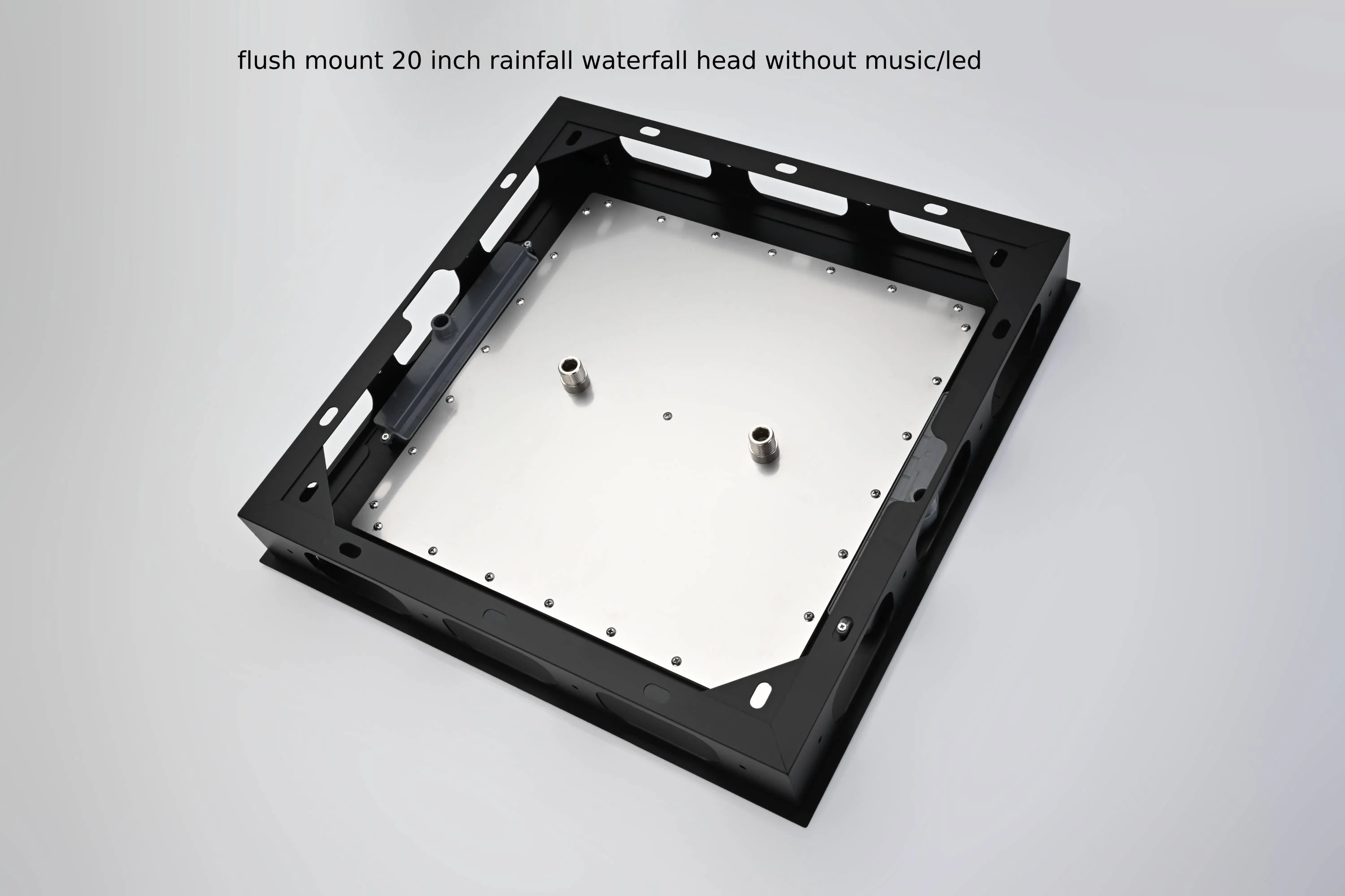 20 inch flush mount rainfall waterfall shower head with 4 way digital display valve and 4 inch body jets - Image 44