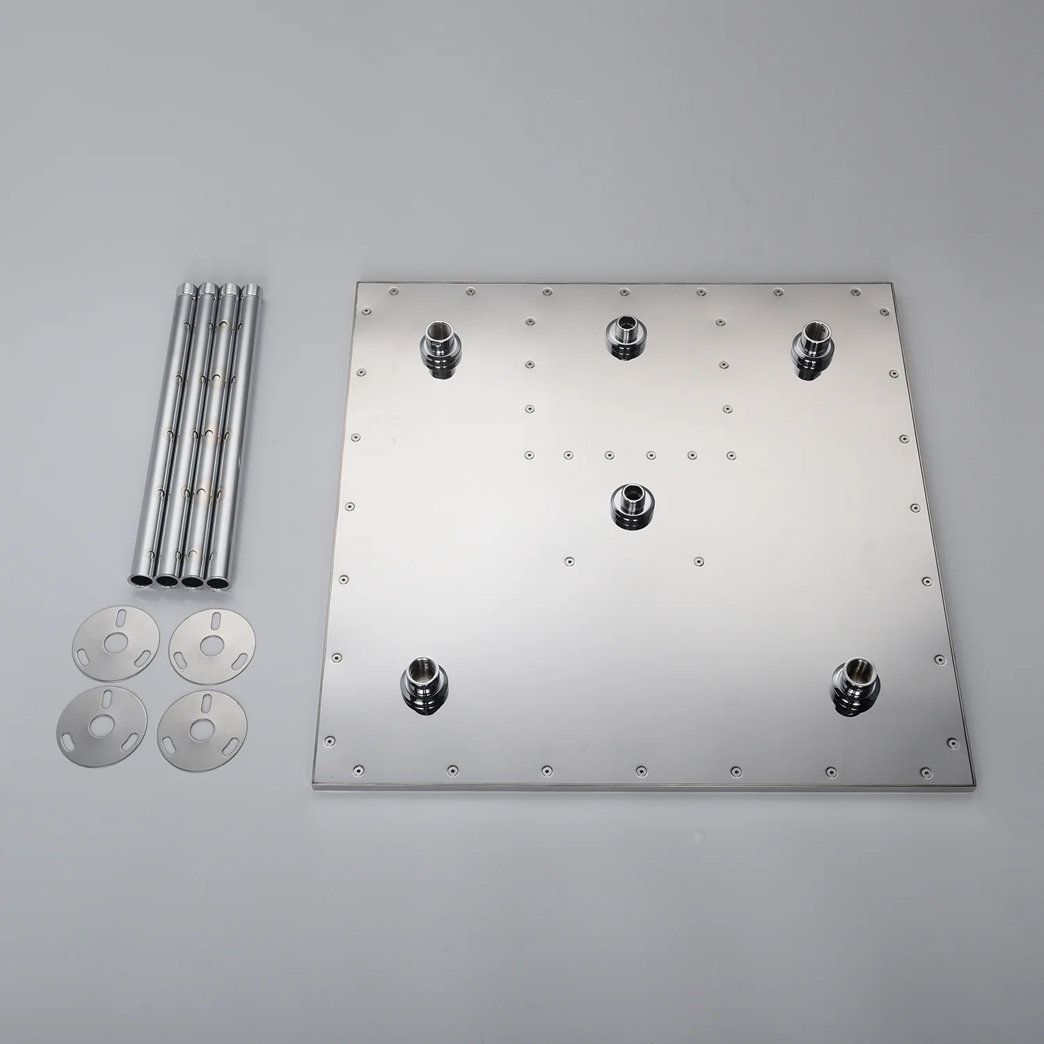 20inch chrome ceiling mount rainfall waterfall shower systems 4 way thermostatic valve with 6 body jets - Image 7