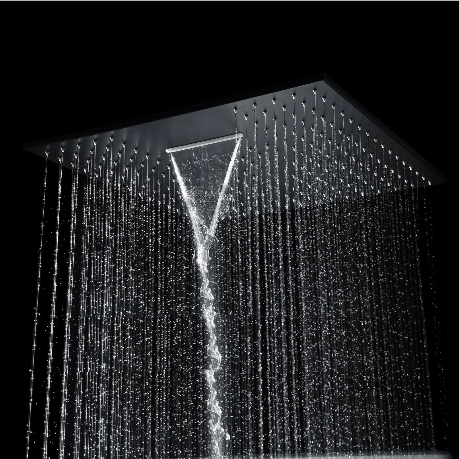 Dual-Function 20" or 24" Rainfall Waterfall Shower Head: Multiple Finish Options - Image 3