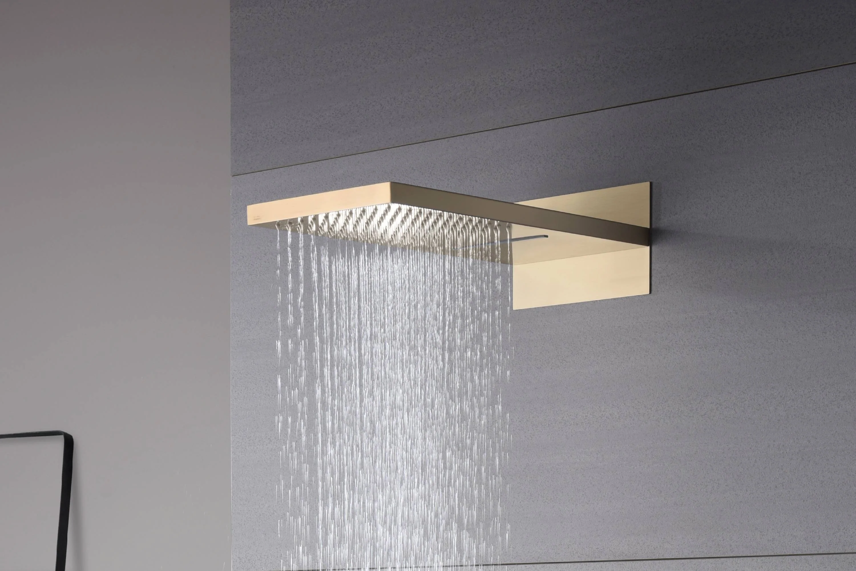 22" Rainfall Waterfall Shower System with 6-Way Digital Touch Thermostatic Faucet, Dual Regular Head, Body Jets - Image 9