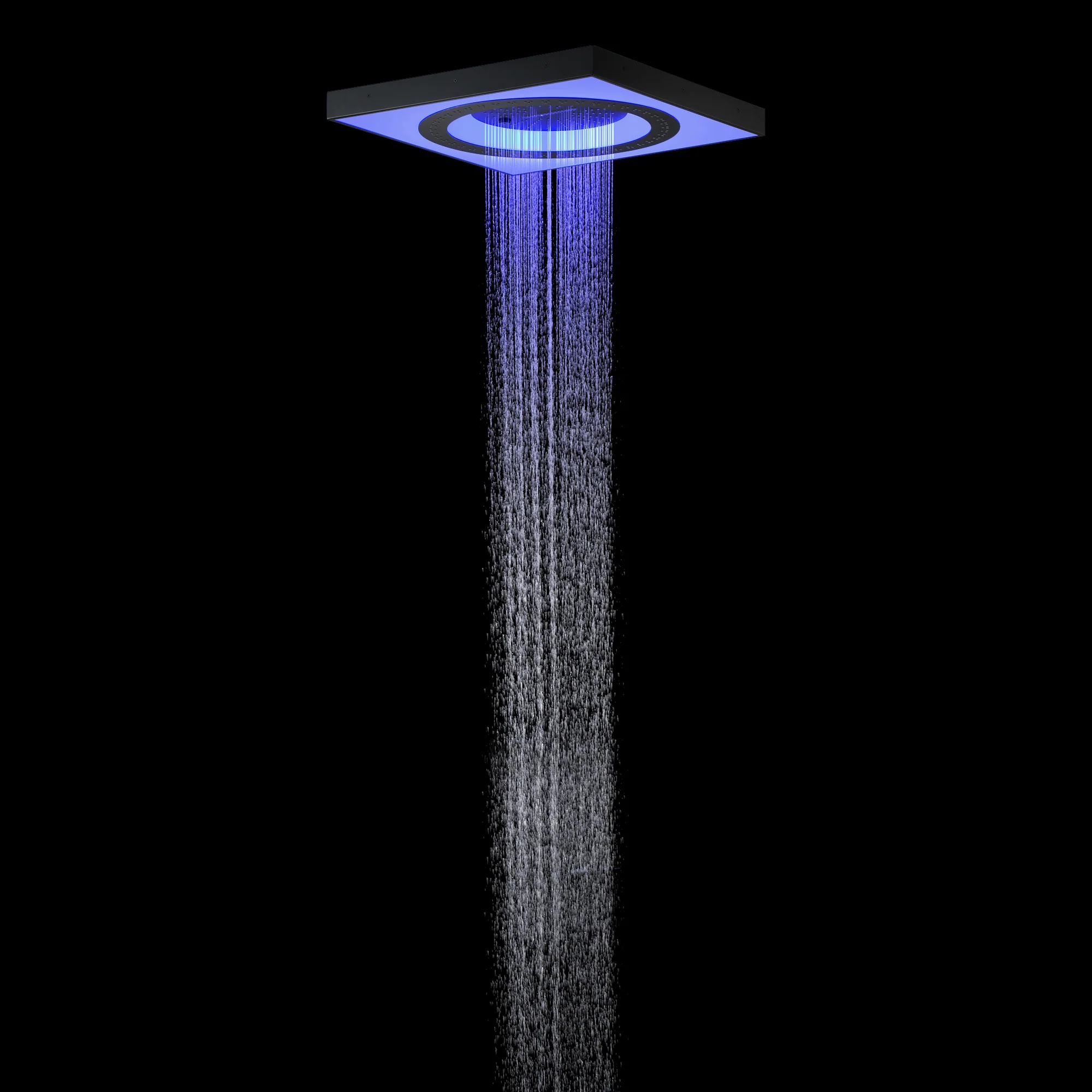 24" 3-Function Flush Mount Shower Head with LED, Bluetooth, 3 Finish Options - Image 12
