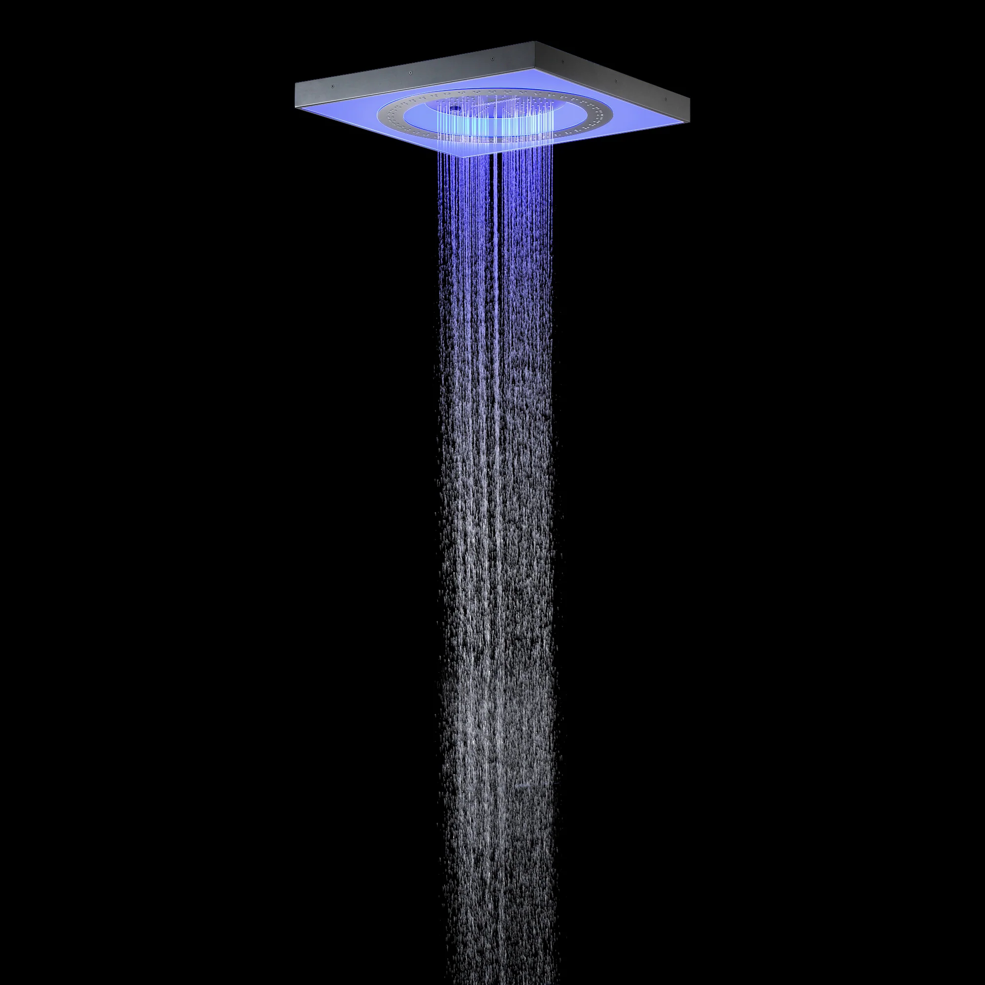 24" 3-Function Flush Mount Shower Head with LED, Bluetooth, 3 Finish Options - Image 35