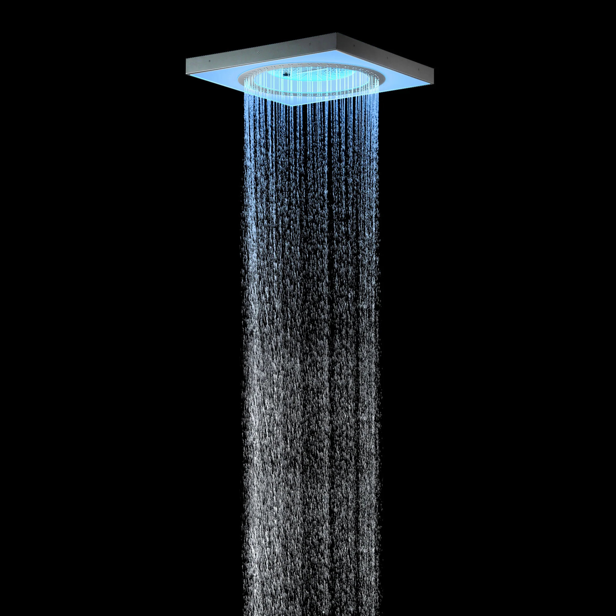 24" 3-Function Flush Mount Shower Head with LED, Bluetooth, 3 Finish Options - Image 36