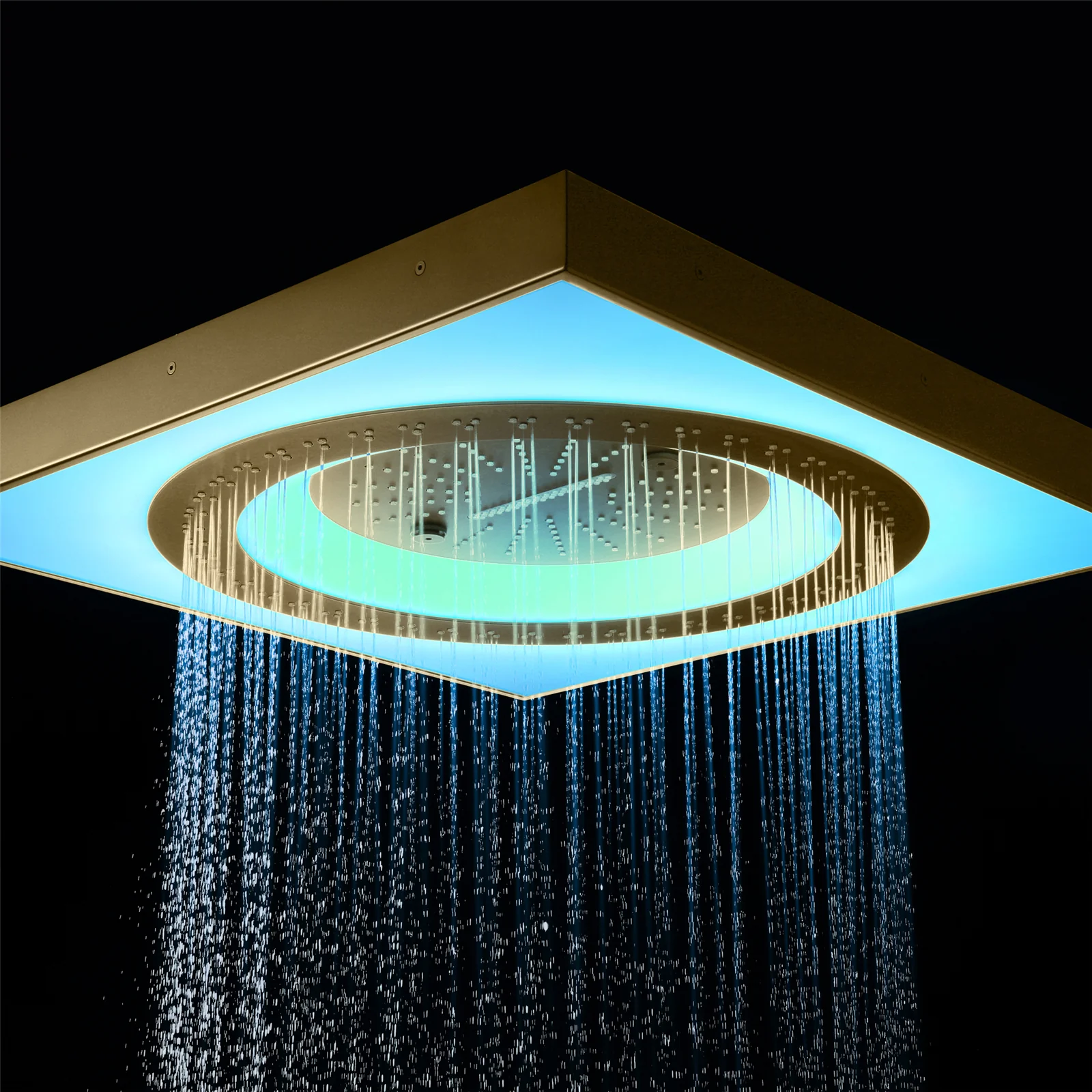 24" Flush LED Mount Rainfall Waterfall 6-Way Touch control Shower System With Regular Head and 3 Body Jets - Image 18