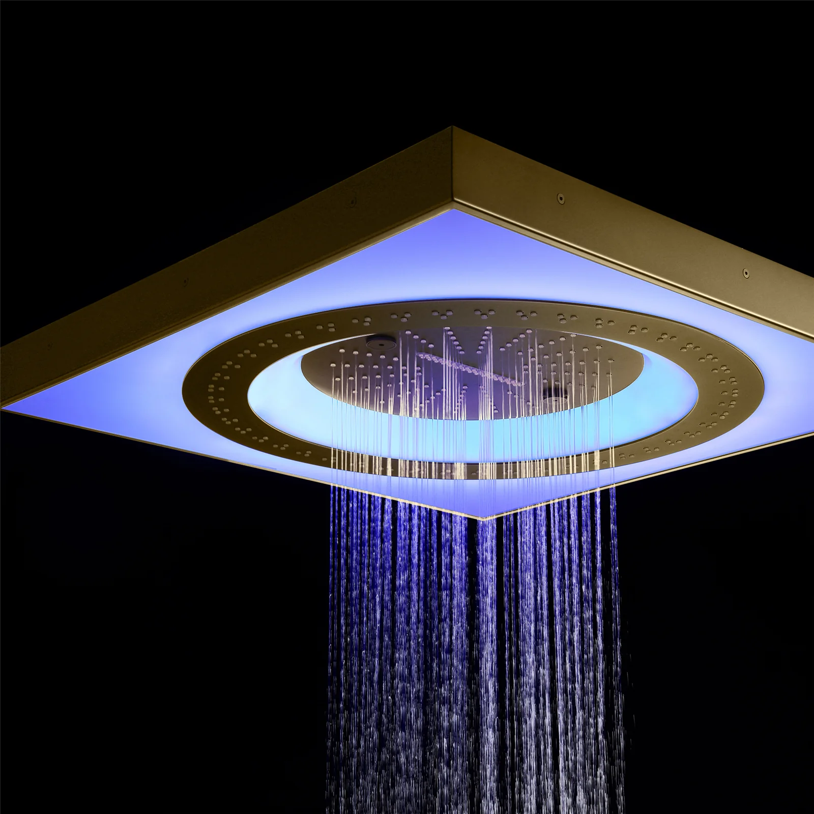 24" Flush LED Mount Rainfall Waterfall 6-Way Touch control Shower System With Regular Head and 3 Body Jets - Image 20