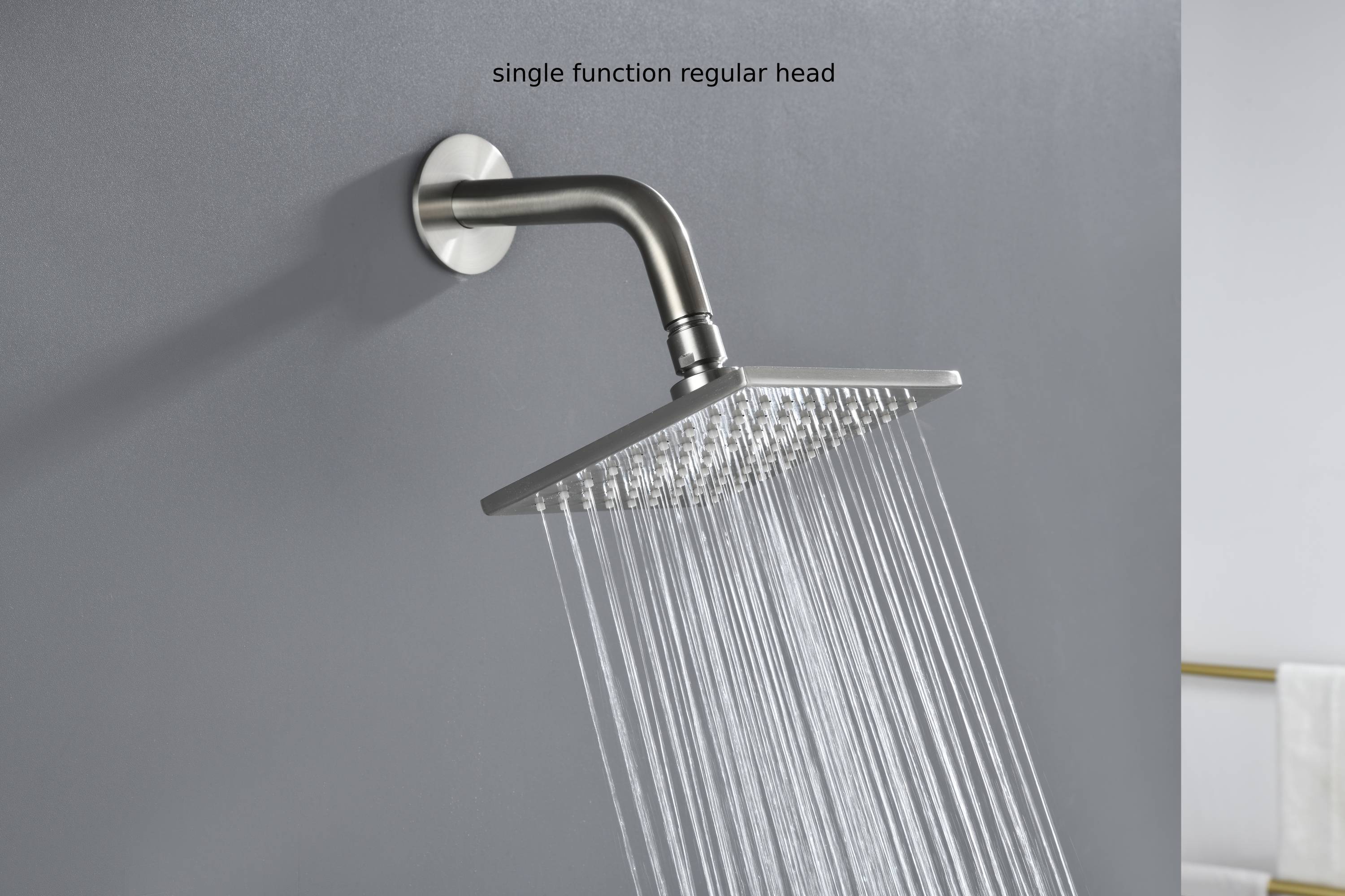 24" Flush LED Mount Rainfall Waterfall 6-Way Touch control Shower System With Regular Head and 3 Body Jets - Image 48