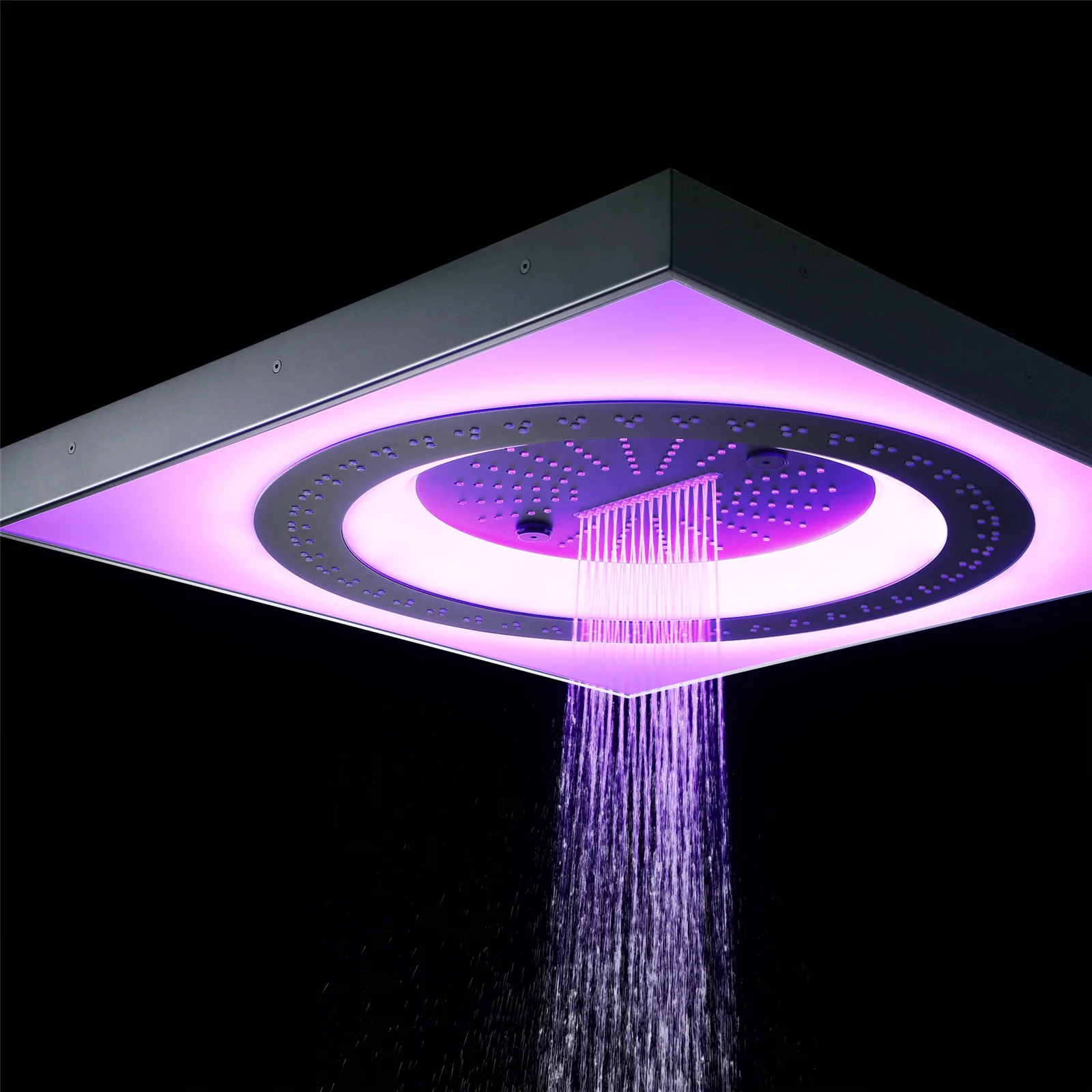 24" Flush Mount Shower Head with 6-Way Digital Faucet, 6" Regular Head, Body Jets - Image 25