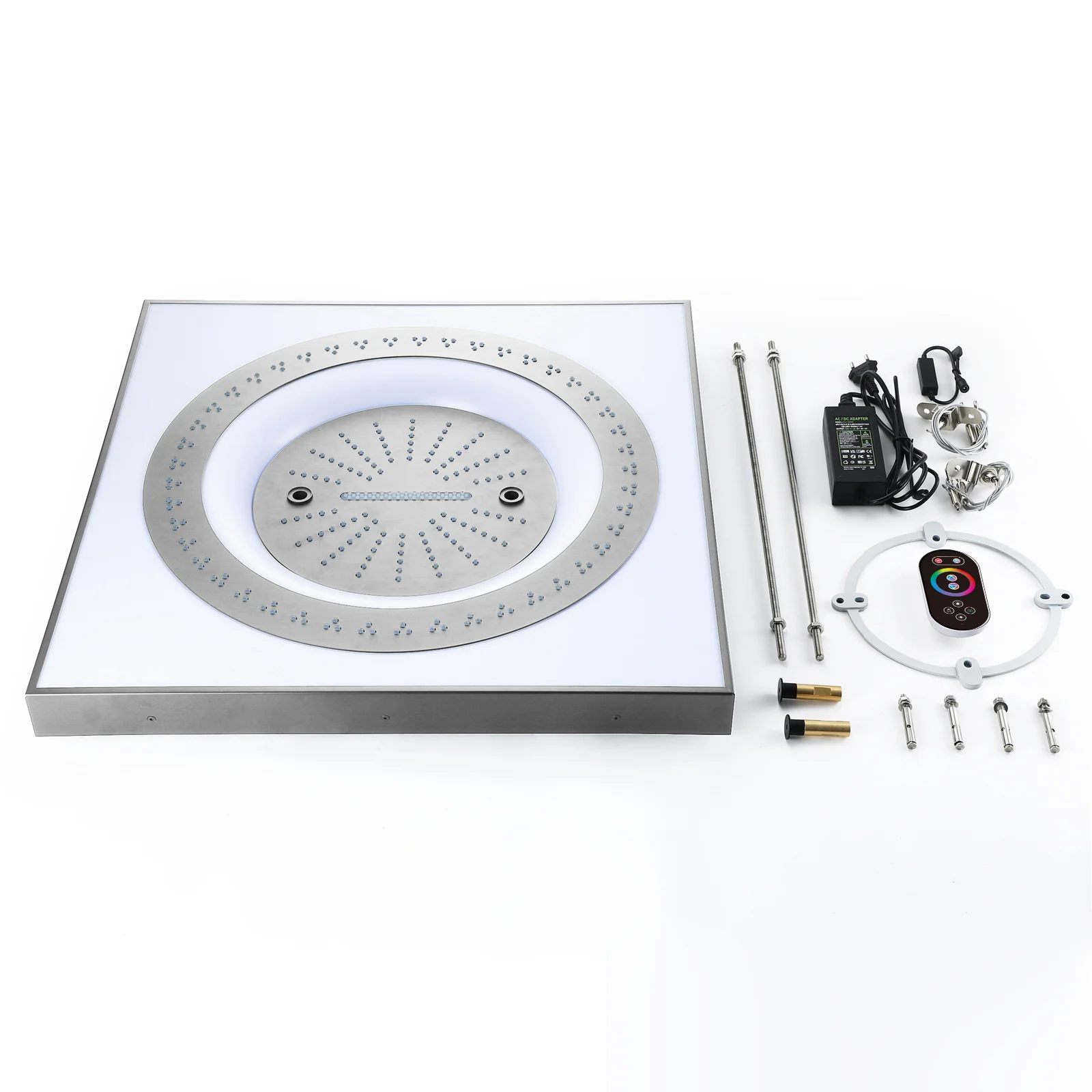 24" Flush Mount Shower Head with 6-Way Digital Faucet, 6" Regular Head, Body Jets - Image 31
