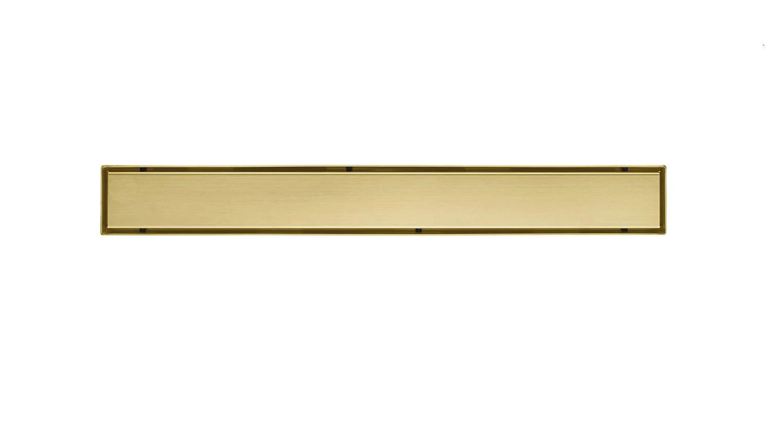 Brushed gold Linear shower drain stainless steel material 24 inch with tile insert 2-in-1 cover with hair strainer and adjustment feet - Image 5