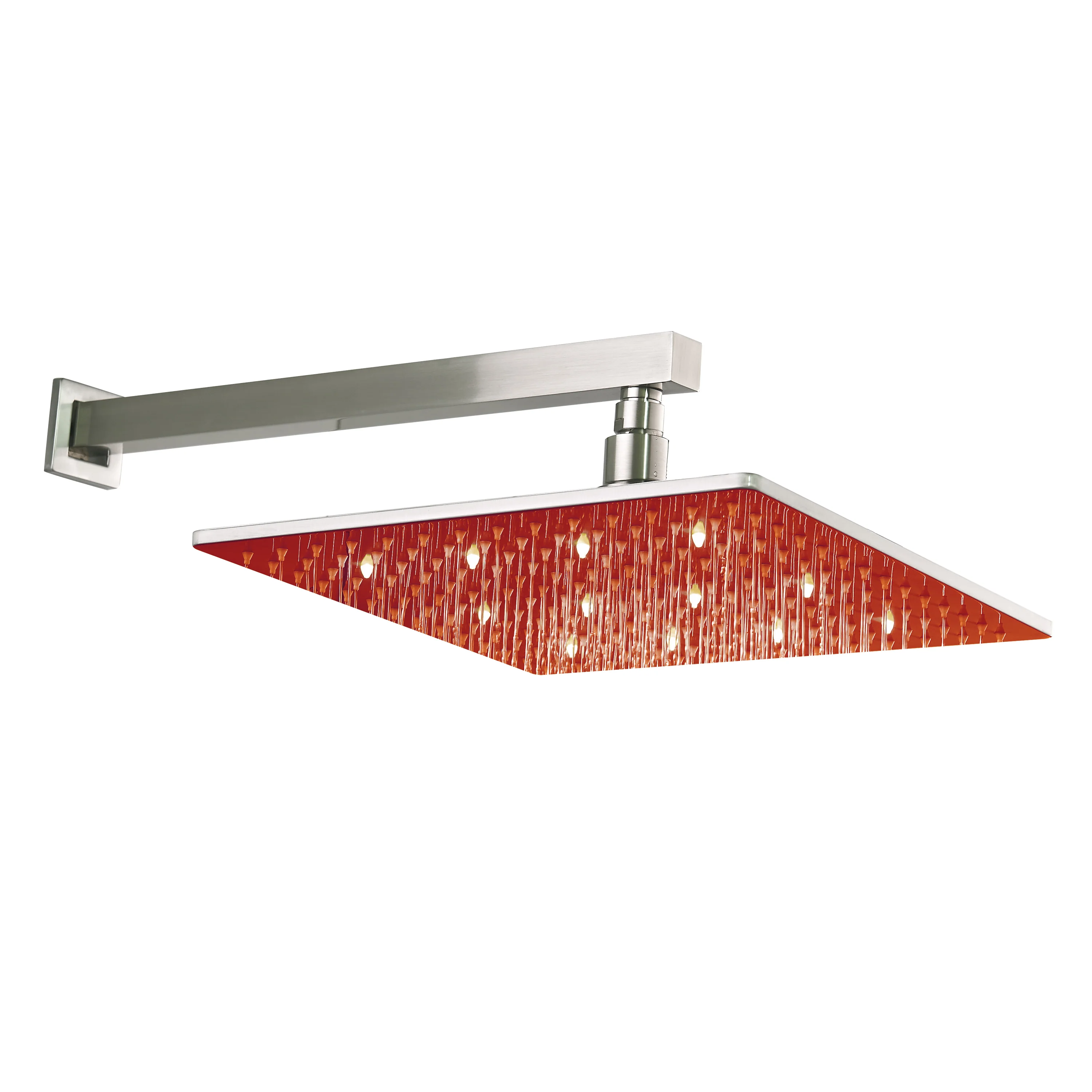 Brushed nickel wall mount rainfall shower head 3 way digital display anti scald  Shower Faucet with tub spout - Image 10