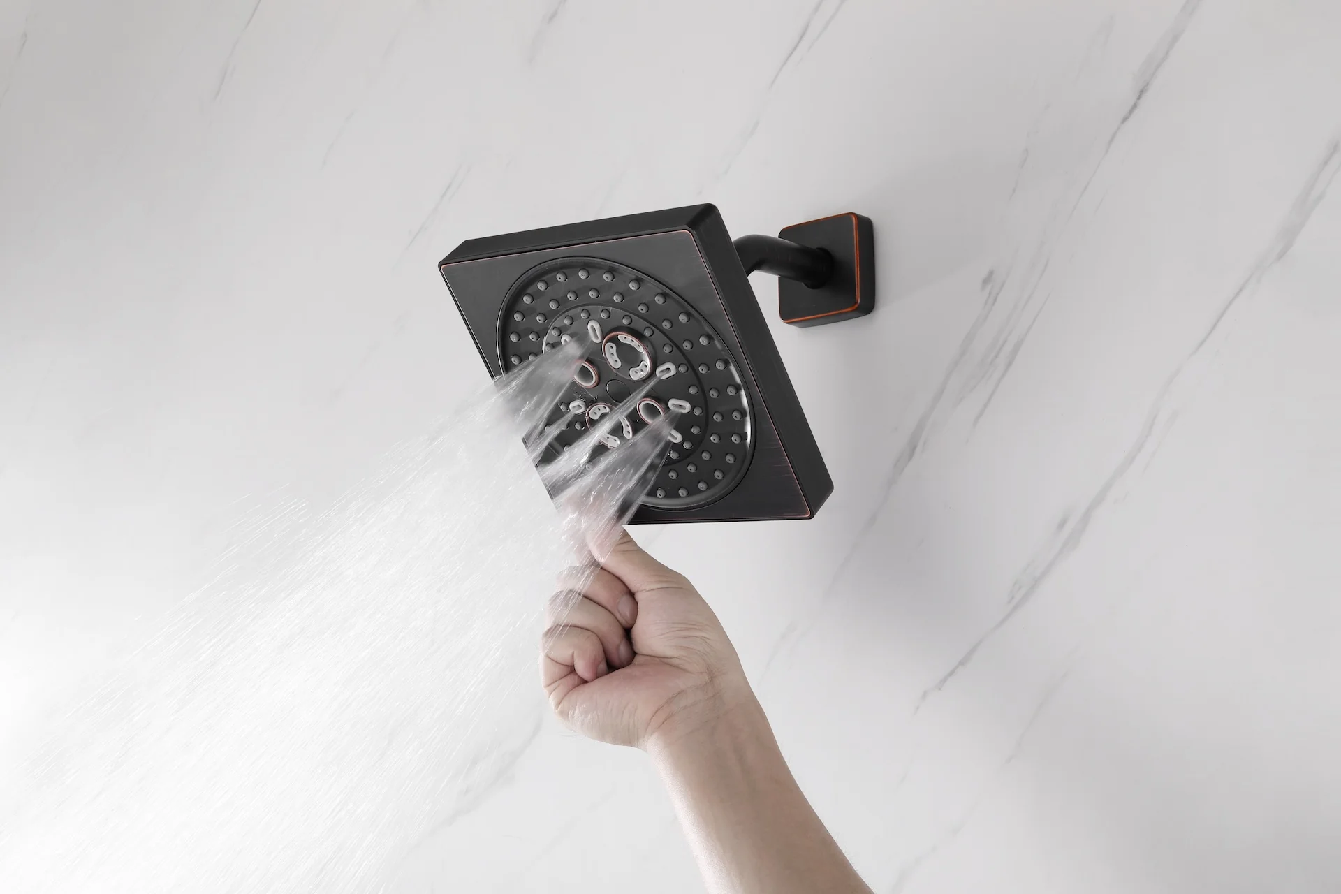 3 Way Thermal Digital Touchscreen Shower Faucet with regular head and rainfall head,Handle Shower - Image 18
