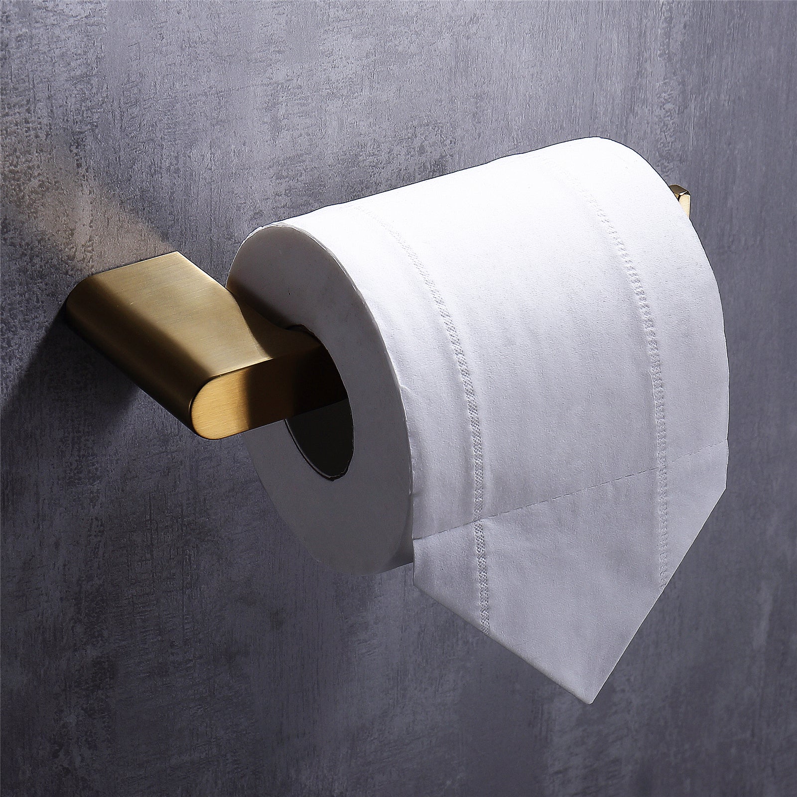 Luxurious 4-Piece Brushed Gold Bathroom Hardware Set: Towel Bar, Towel Holder, Toilet Paper Holder, Robe Hook, and Tower Holder - Wall Mounted - Image 10