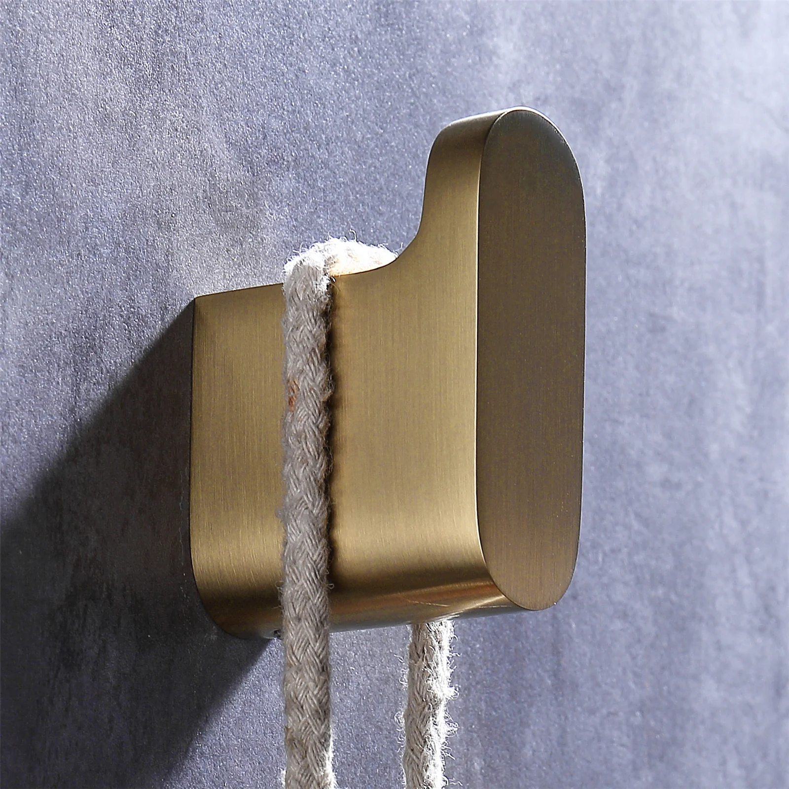 Luxurious 4-Piece Brushed Gold Bathroom Hardware Set: Towel Bar, Towel Holder, Toilet Paper Holder, Robe Hook, and Tower Holder - Wall Mounted - Image 12