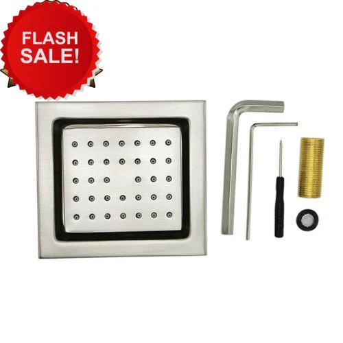 4 way thermostatic valve Chrome 22'' waterfall rainfall Thermostatic Shower system with flush 4inch body jets - Image 10
