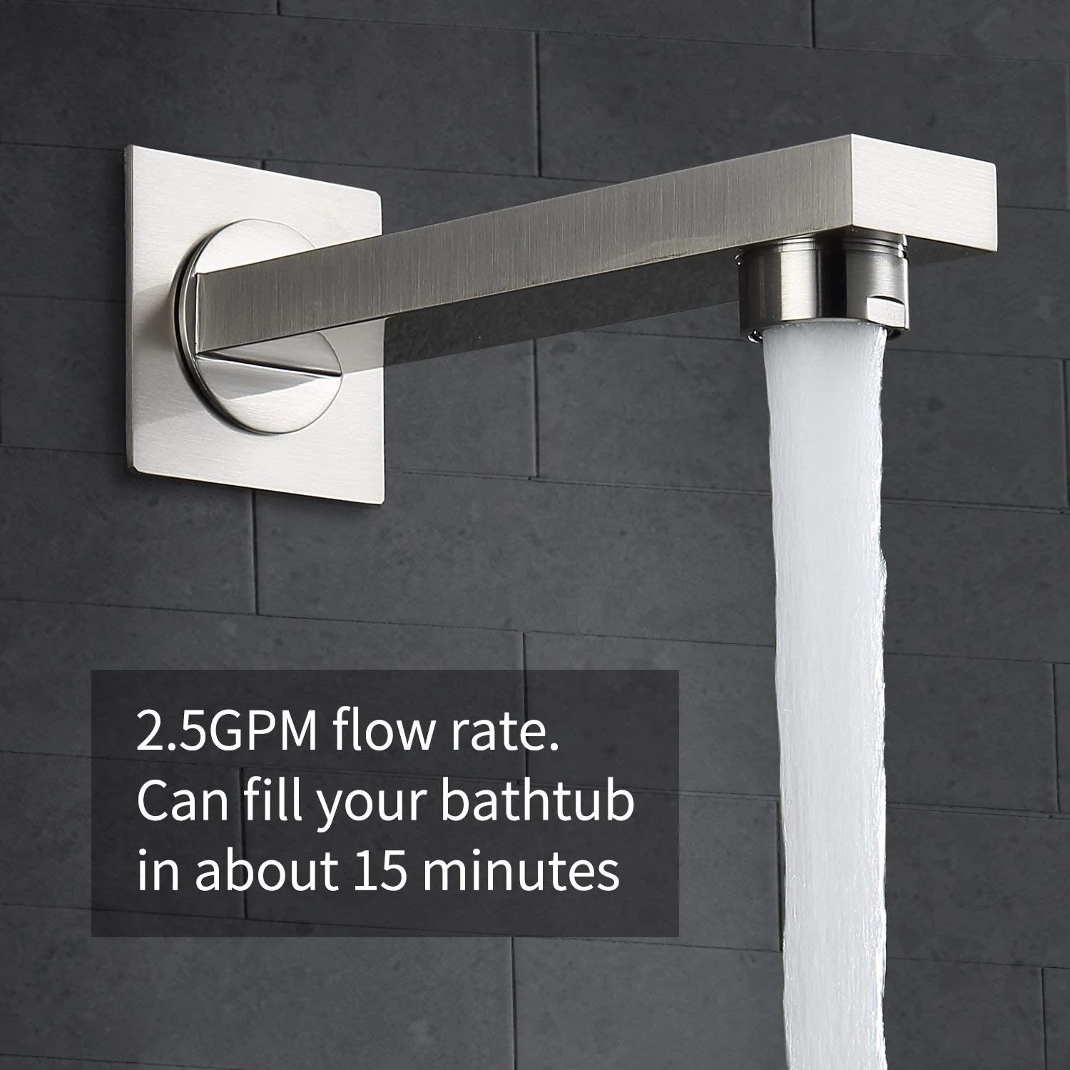 Brushed nickel Regular shower head 3 functions Thermostatic Mixer System Shower Faucet Set Tub Spout Bath - Image 24