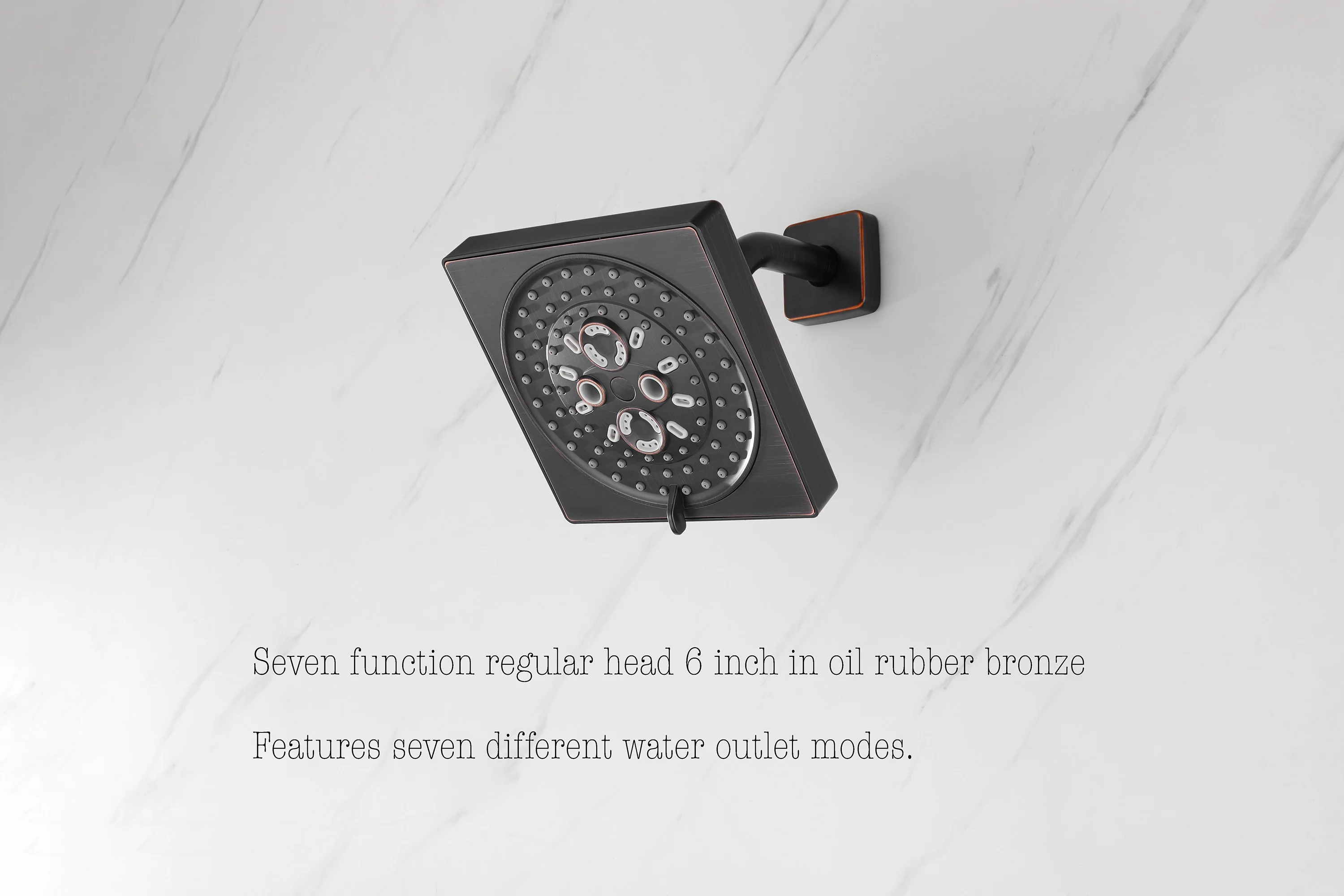 64 LED light Bluetooth Music 20-inch Rainfall Waterfall Flush Mounted Oil Rubbed Bronze 6-Way Thermostatic Shower Faucet System With Regular Heads And Handle Wand,Body Jets - Image 15