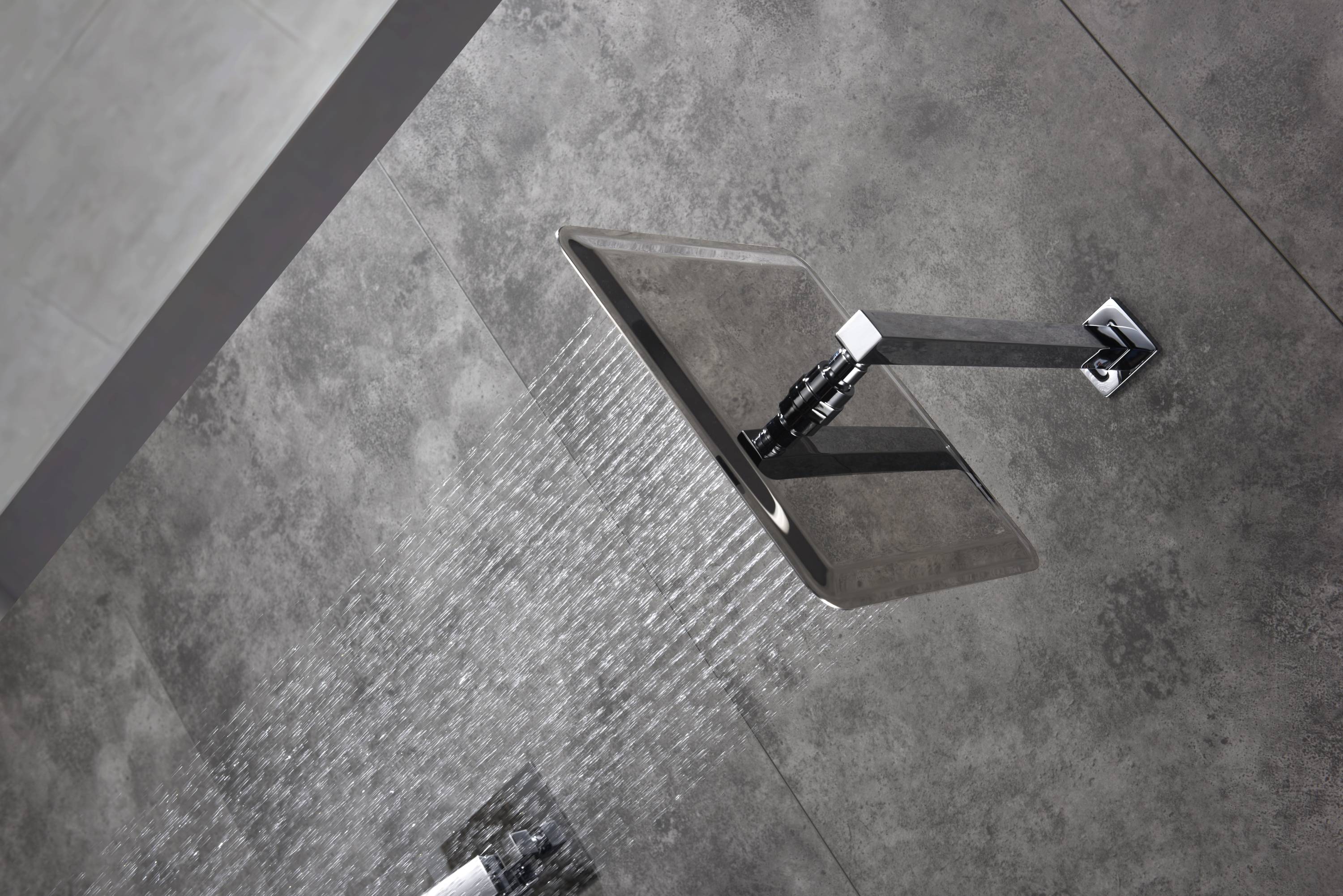 Wall-Mounted Chrome Shower System with Optional LED Light - Available in 12'' or 16'' Sizes, 2-Way Functionality - Image 6