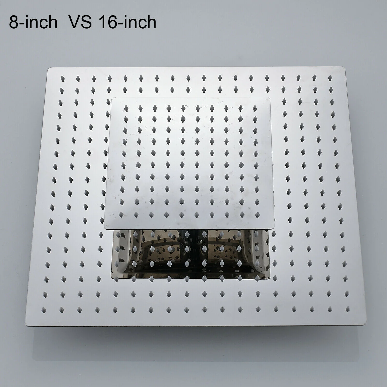 Chrome Stainless Steel Rainfall Shower Head: Choose from 12-inch or 16-inch Sizes - Image 5
