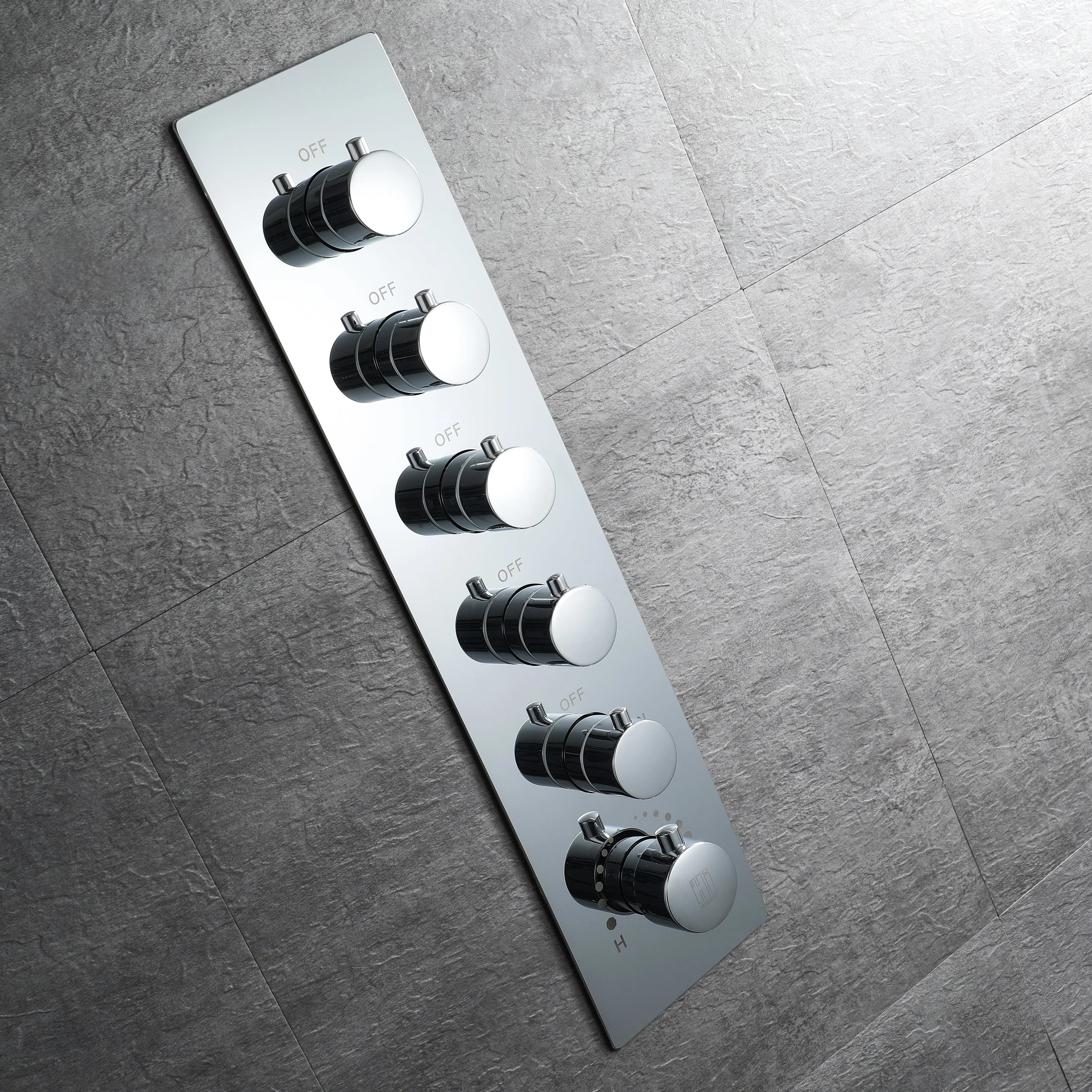 Bluetooth Music 64 LED colors 20inch chrome flushed on rainfall waterfall mist shower systems 3 or 4 way thermostatic valve with touch panel - Image 8