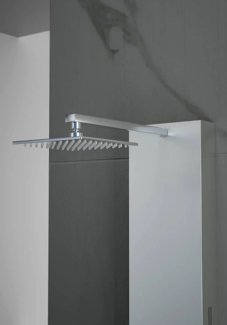 Steam Shower Panel Bluetooth Music, Brushed Nicke or Brushed Gold Shower Panel with Fahrenheit Display, Rainfall, Body Jets, and 6 KW Steam Generator - Image 7