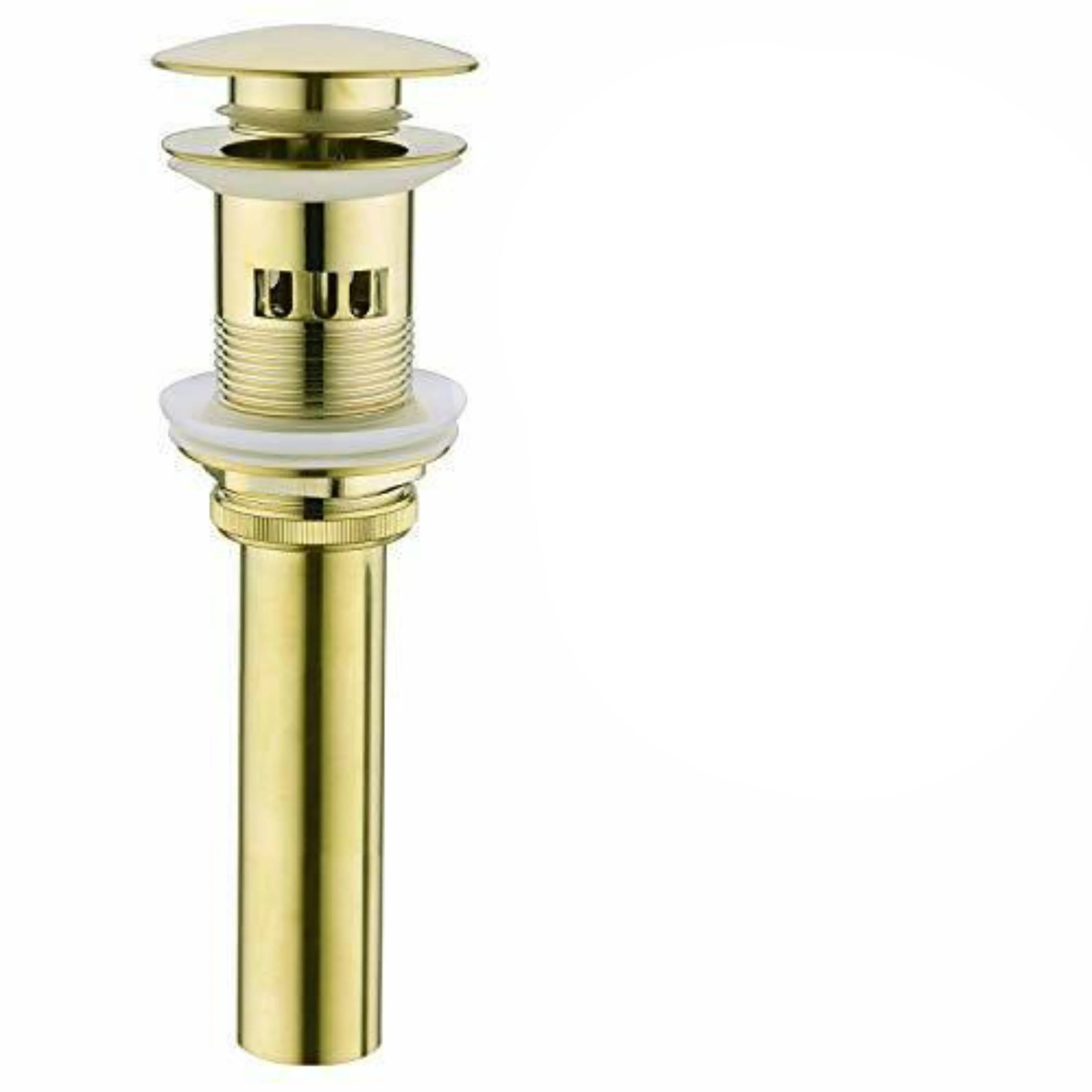 Solid Brass Pop-Up Overflow Drain for Bathroom Sink - Available in 4 Elegant Finishes - Image 4