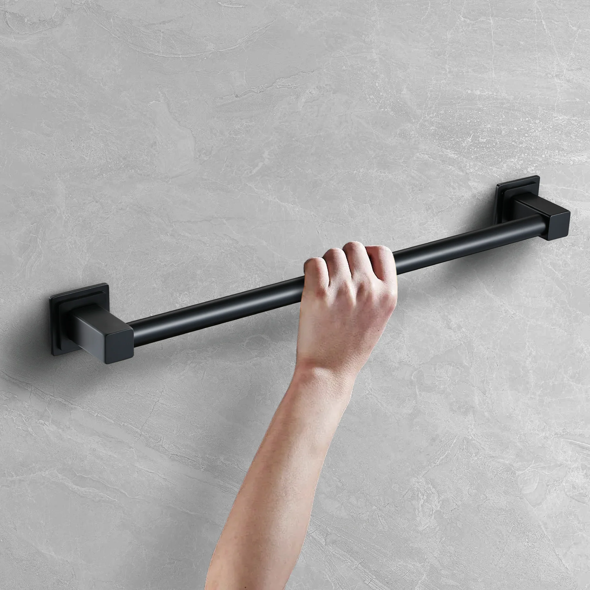 Brushed Gold or Brushed Nickel or Matte Black or Rose Gold 24'' Designer Grab Bar - Image 10