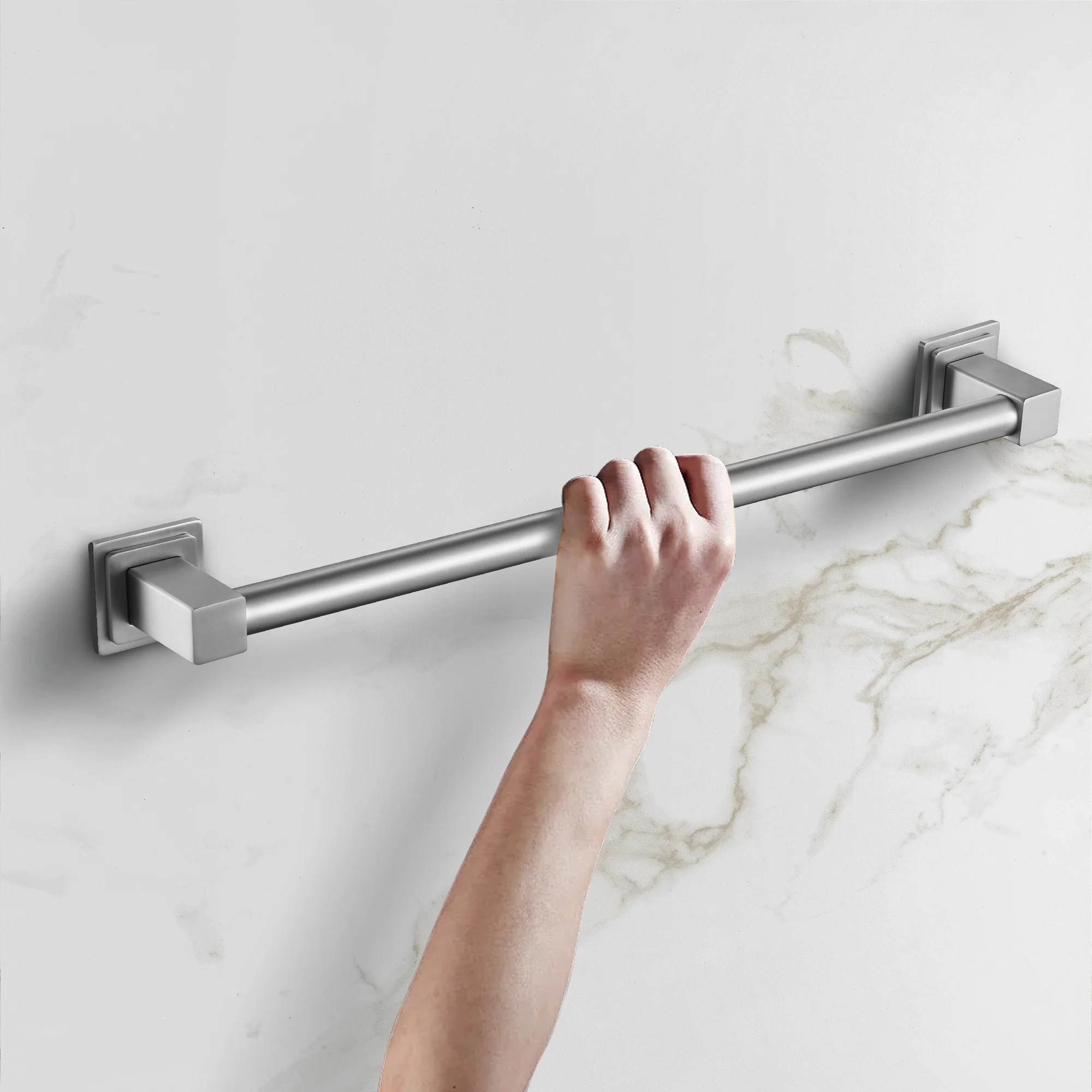 Brushed Gold or Brushed Nickel or Matte Black or Rose Gold 24'' Designer Grab Bar - Image 13