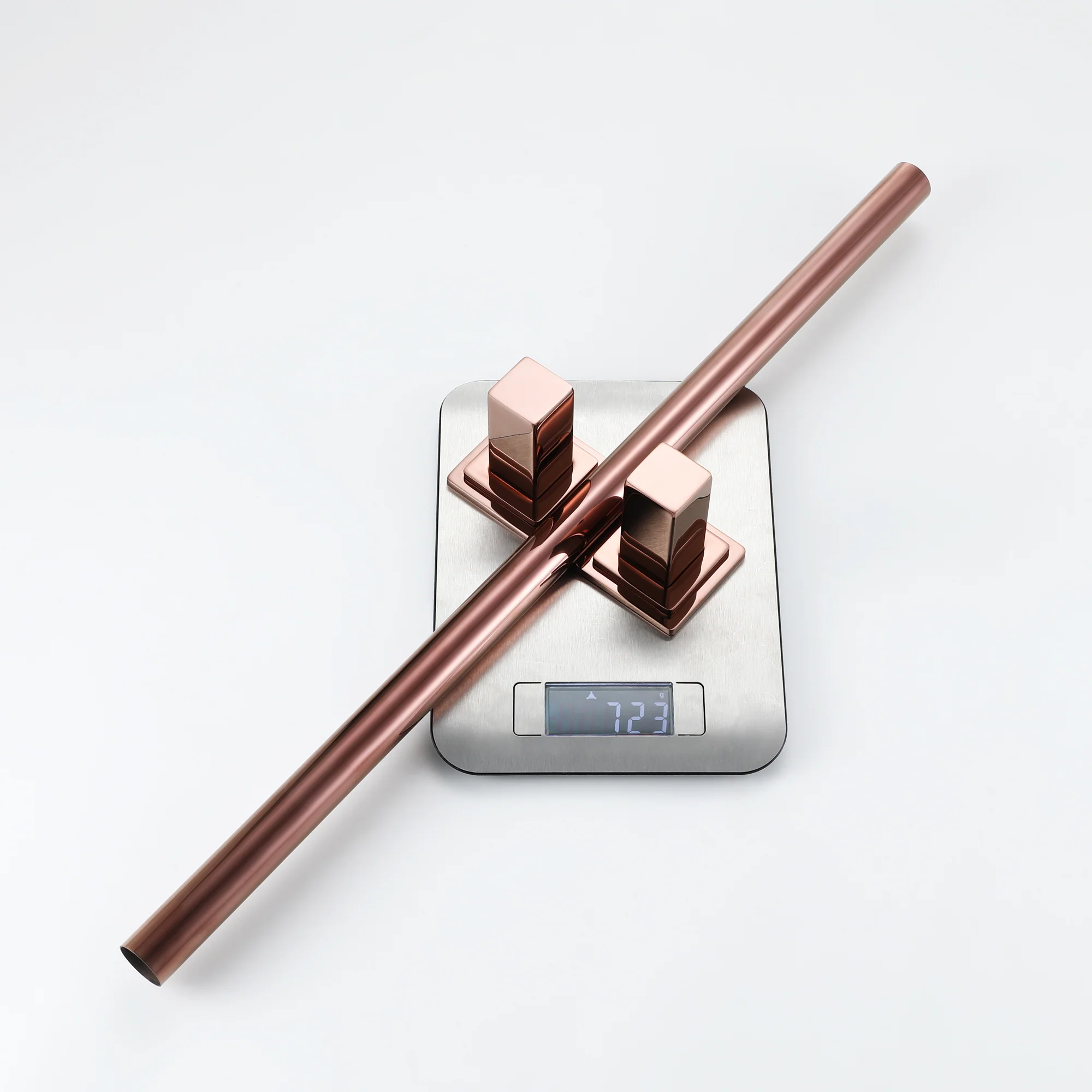 Brushed Gold or Brushed Nickel or Matte Black or Rose Gold 24'' Designer Grab Bar - Image 9