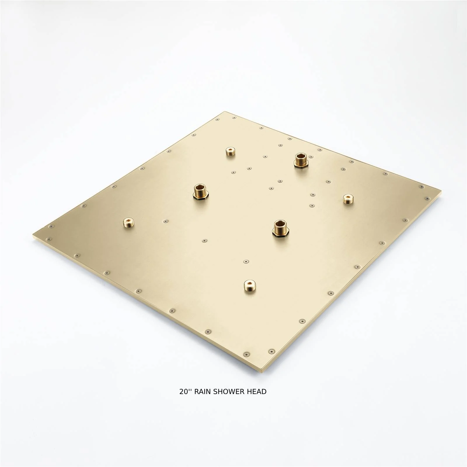 Brushed gold ceiling mount 12 inch or 16 inch or 20 inch rain head 3 way digital display thermostatic shower faucet with large body sprayers - Image 11