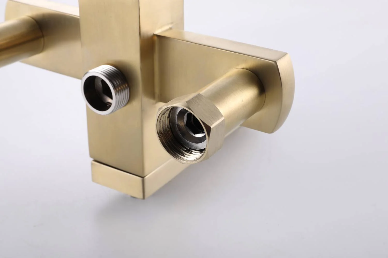 Luxury Brushed Gold 3-Function Exposed Shower Set with Handheld Shower and Tub Spout - Image 13