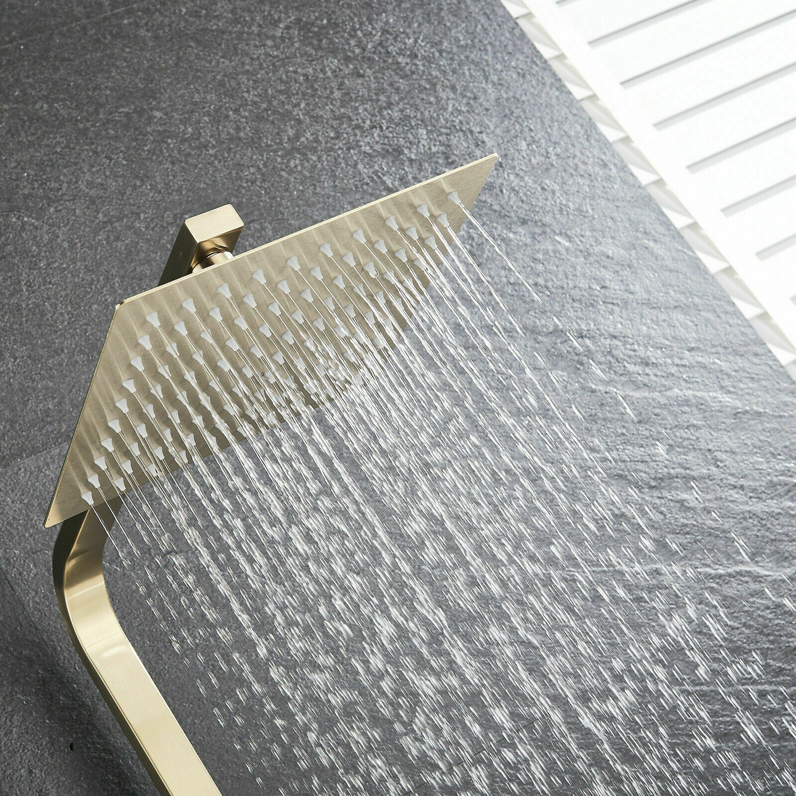 Luxury Brushed Gold 3-Function Exposed Shower Set with Handheld Shower and Tub Spout - Image 18