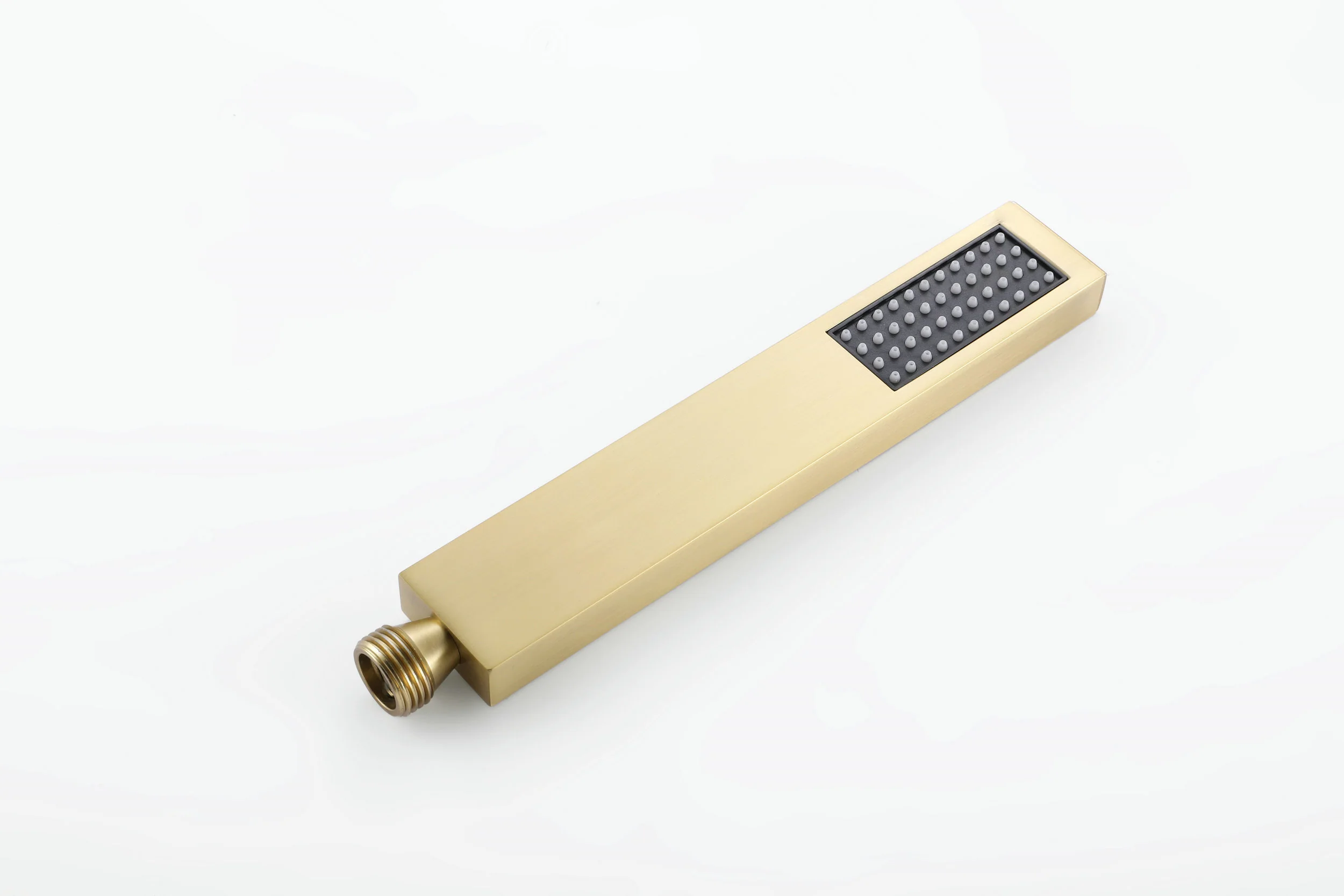 Luxurious Brushed Gold Or Matte black Wall-Mounted Thermostatic Rain Exposed Shower Set with Tub Spout - Image 8